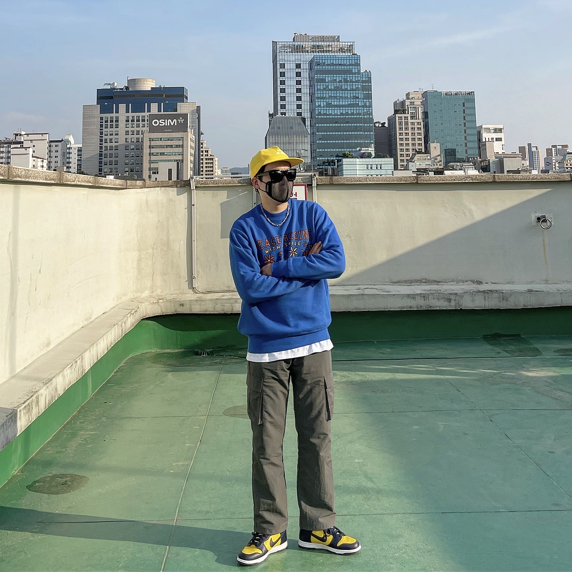 Nike Dunk High SP Maize & Blue 착용 스타일 - 1