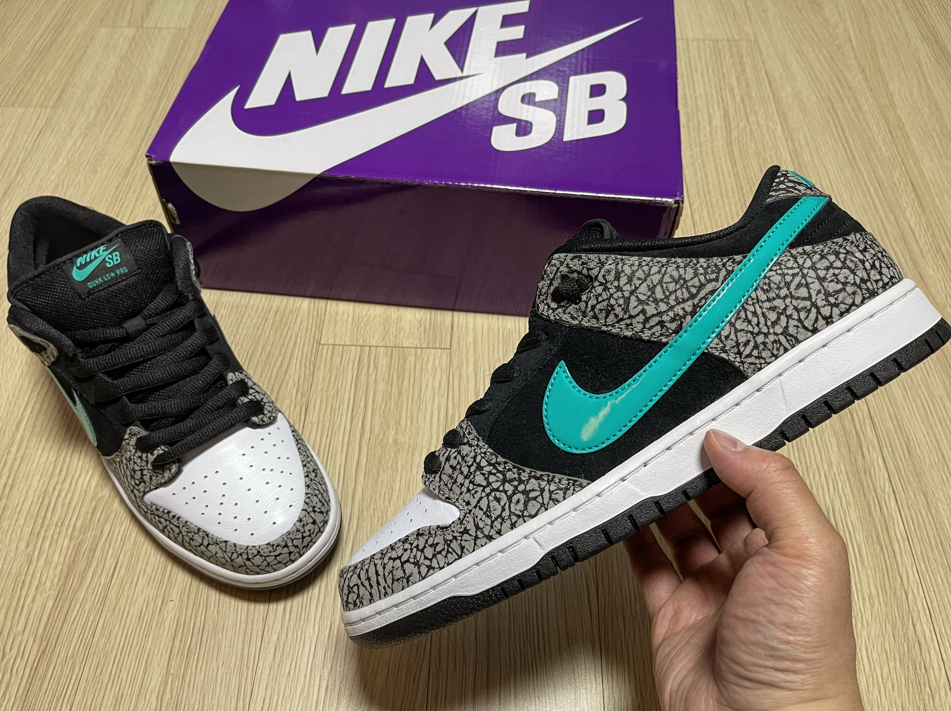 Nike SB Dunk Low Pro Clear Jade 착용 스타일 - 3