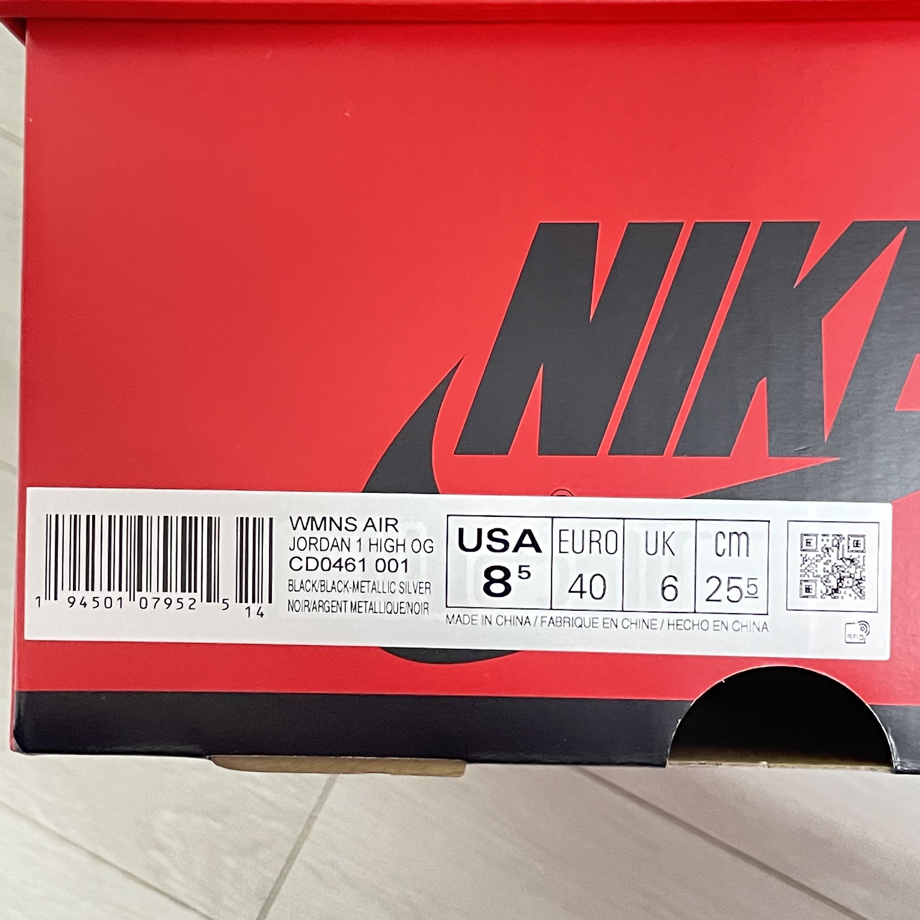 (W) Jordan 1 Retro High OG Silver Toe 착용 스타일 - 5