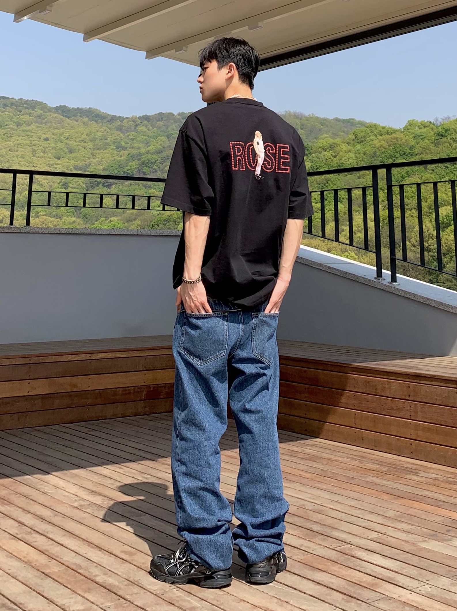 Asics x Andersson Bell Gel-1090 Black Silver 착용 스타일 - 2