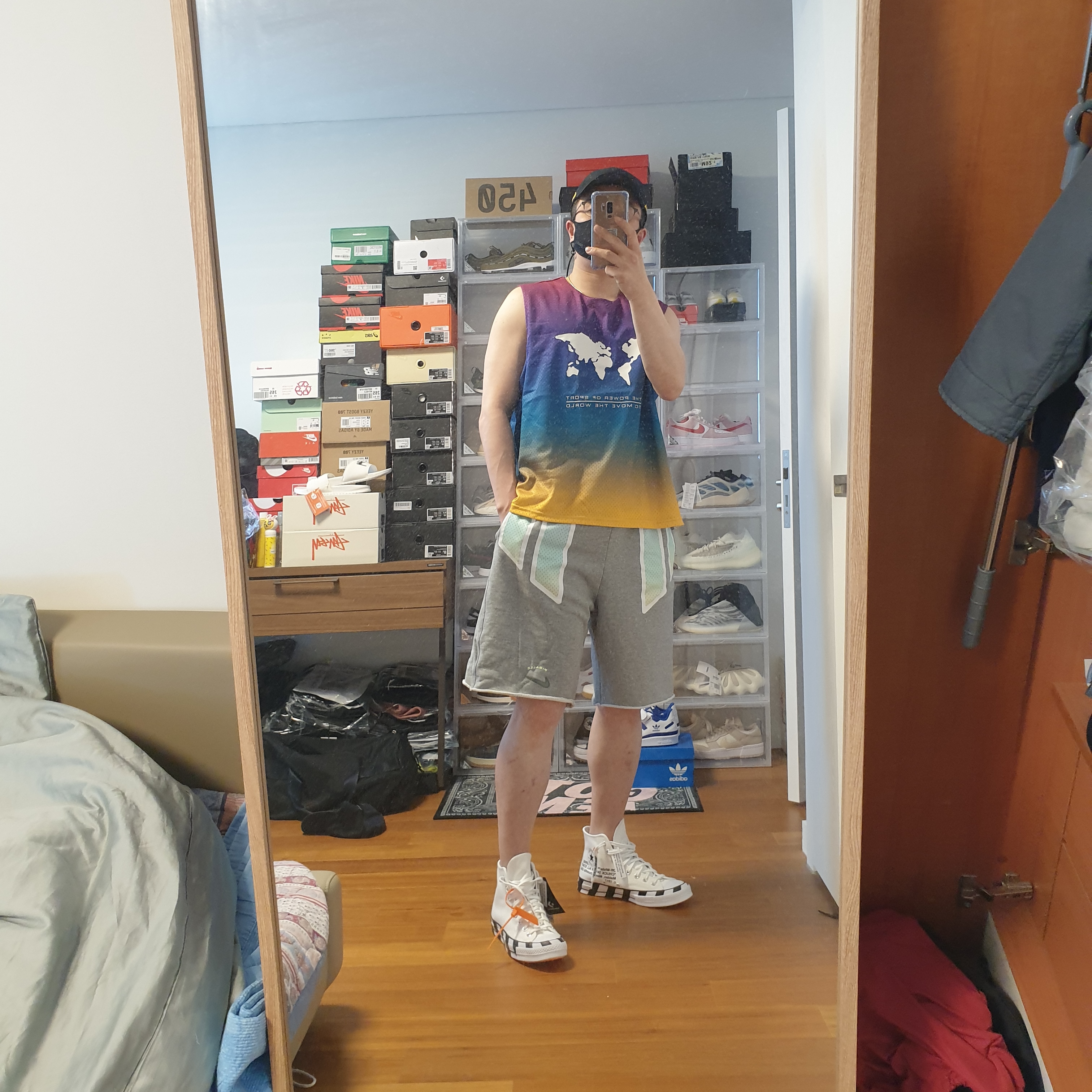 Nike x Drake Nocta Essential Cap Black, Converse x Off-White Chuck 70 High V2 2021 착용 스타일 - 1
