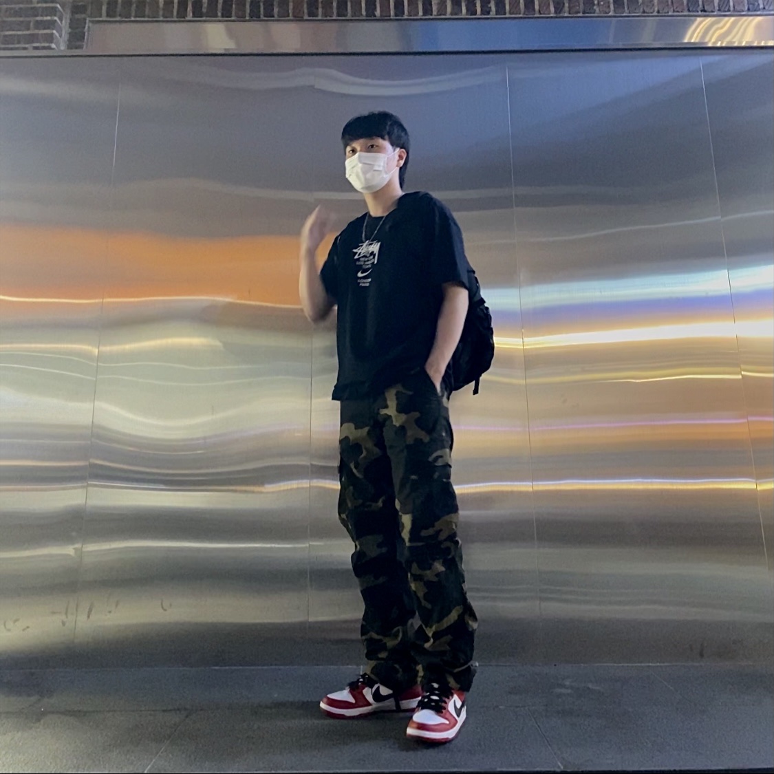 Nike x Stussy WT T-Shirt Black - Asia, Nike SB Dunk Low Pro Chicago 착용 스타일