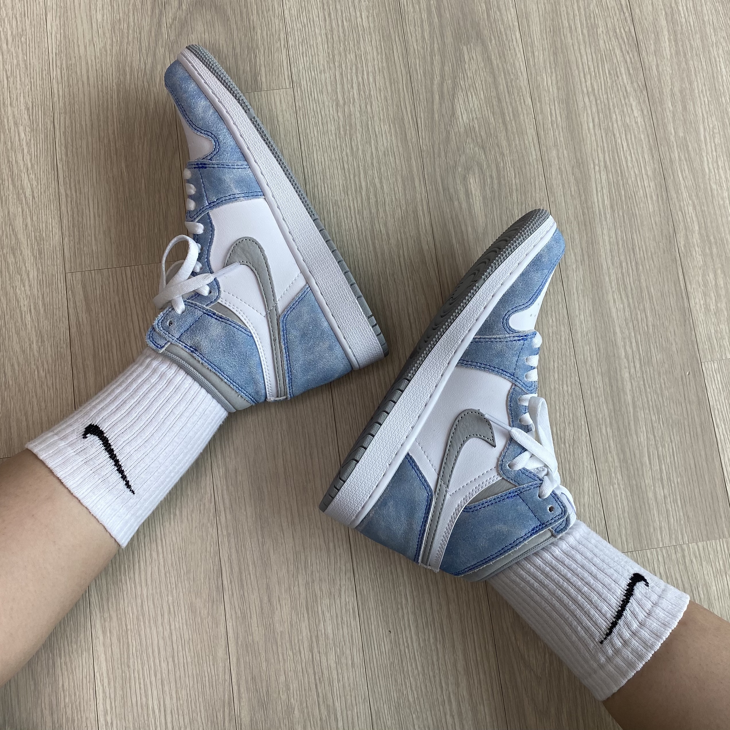(GS) Jordan 1 Retro High OG Hyper Royal 착용 스타일
