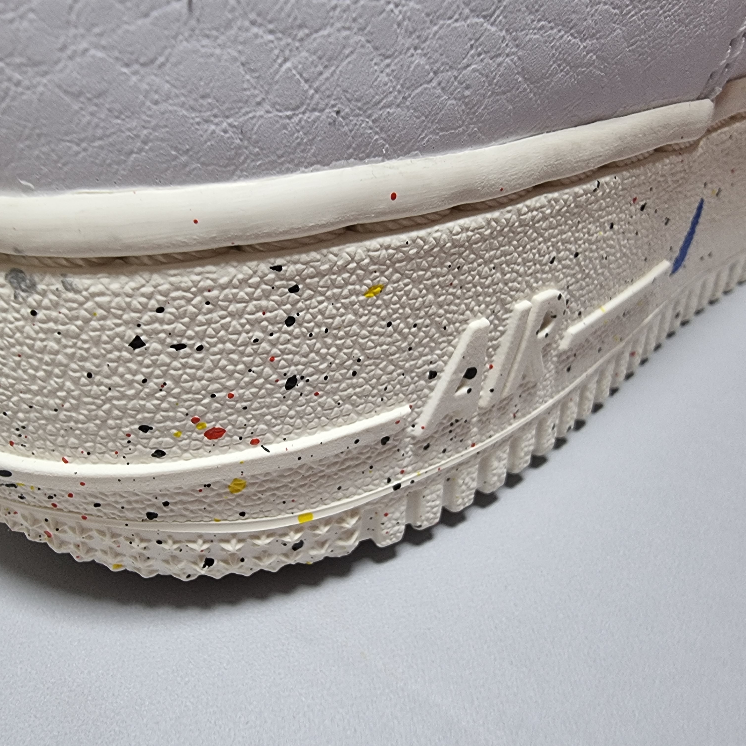 Nike Air Force 1 '07 LV8 Paint Splatter White 착용 스타일 - 4
