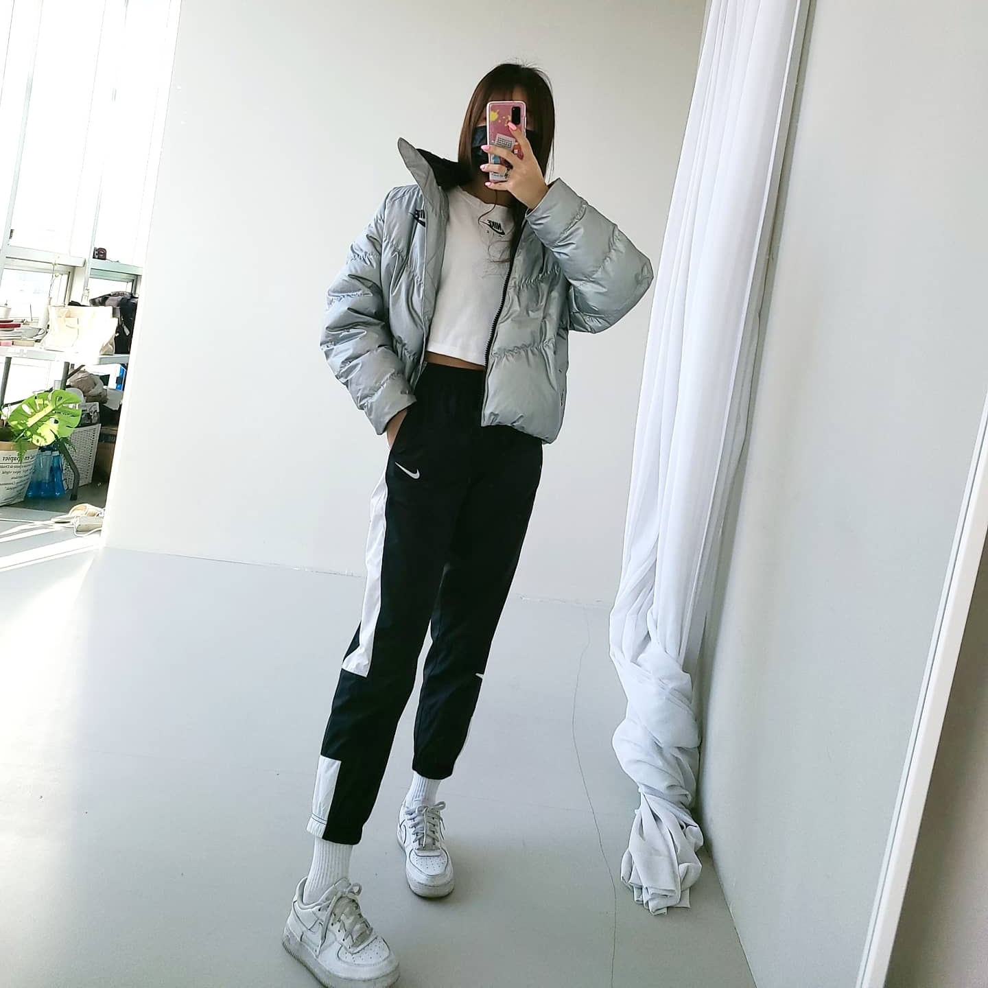 Nike Air Force 1 '07 Low White 착용 스타일
