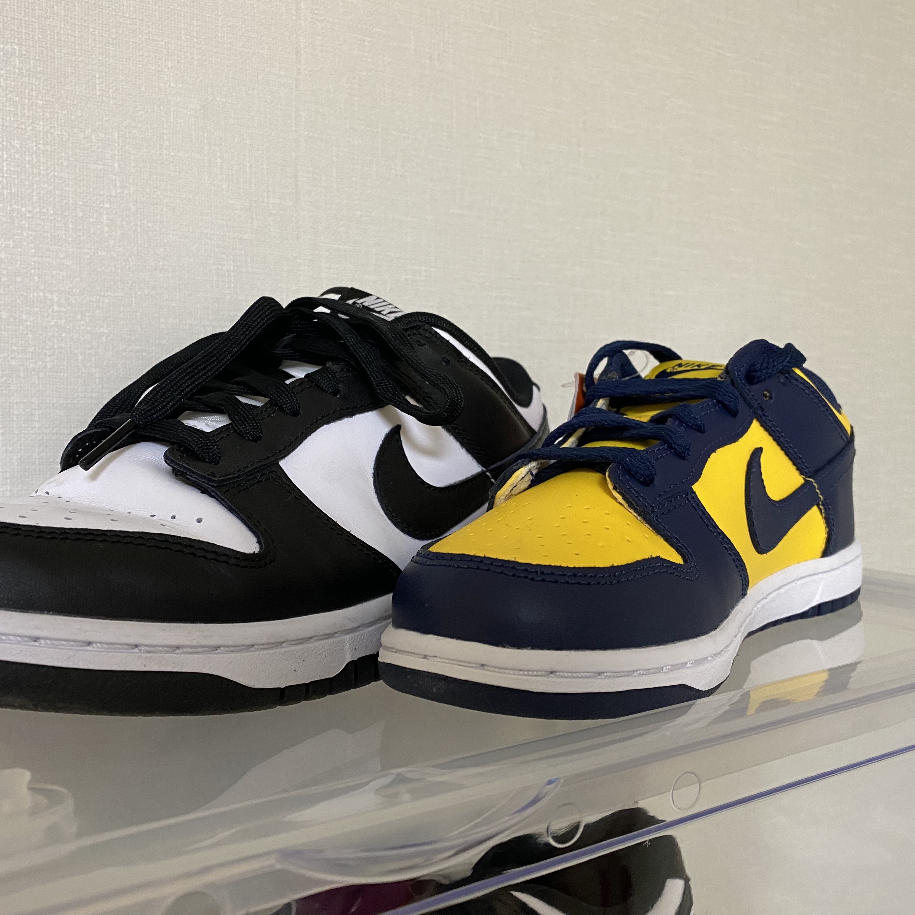 Nike Dunk Low Retro Black, (PS) Nike Dunk Low Varsity Maize 착용 스타일 - 1