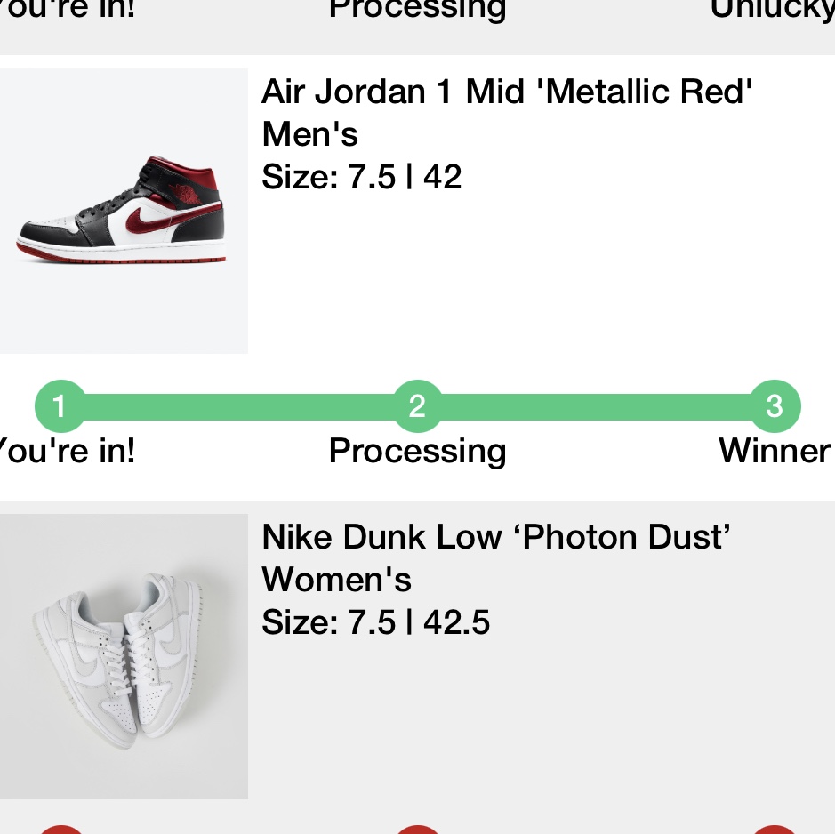 Jordan 1 Mid Gym Red Black White 착용 스타일 - 1