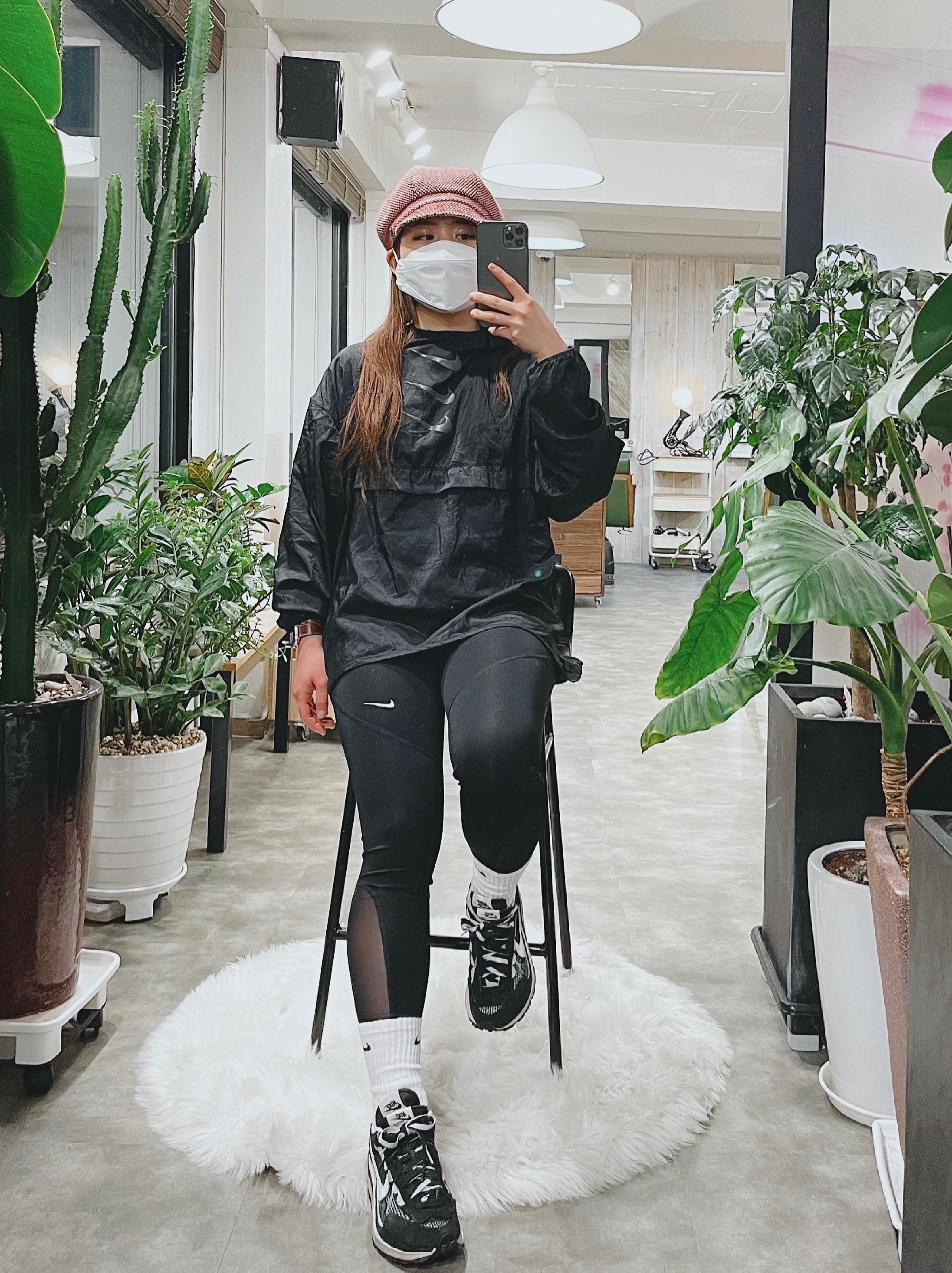 Nike x Sacai VaporWaffle Black White 착용 스타일