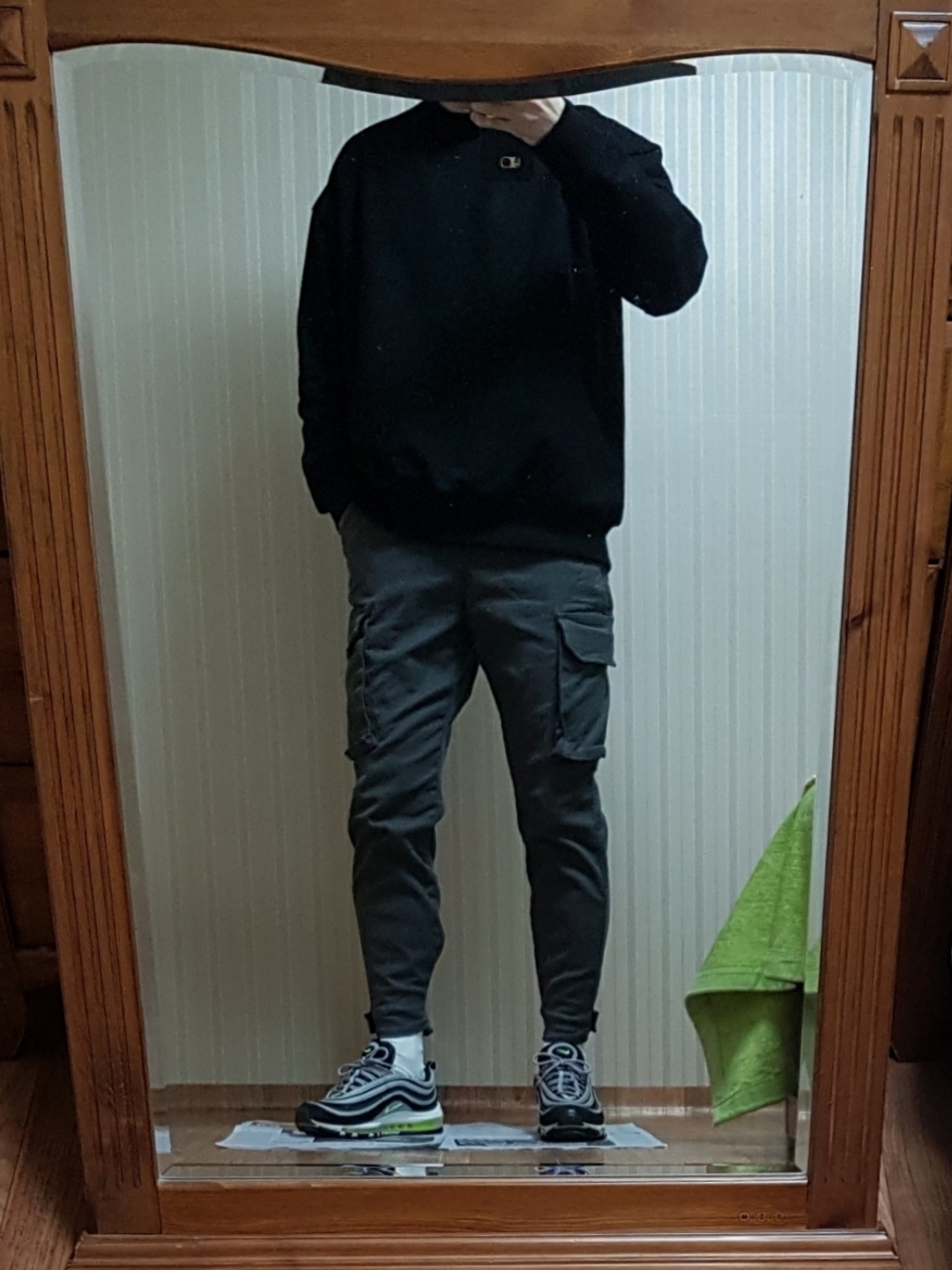 Nike Air Max 97 OG Black Volt Asia 착용 스타일