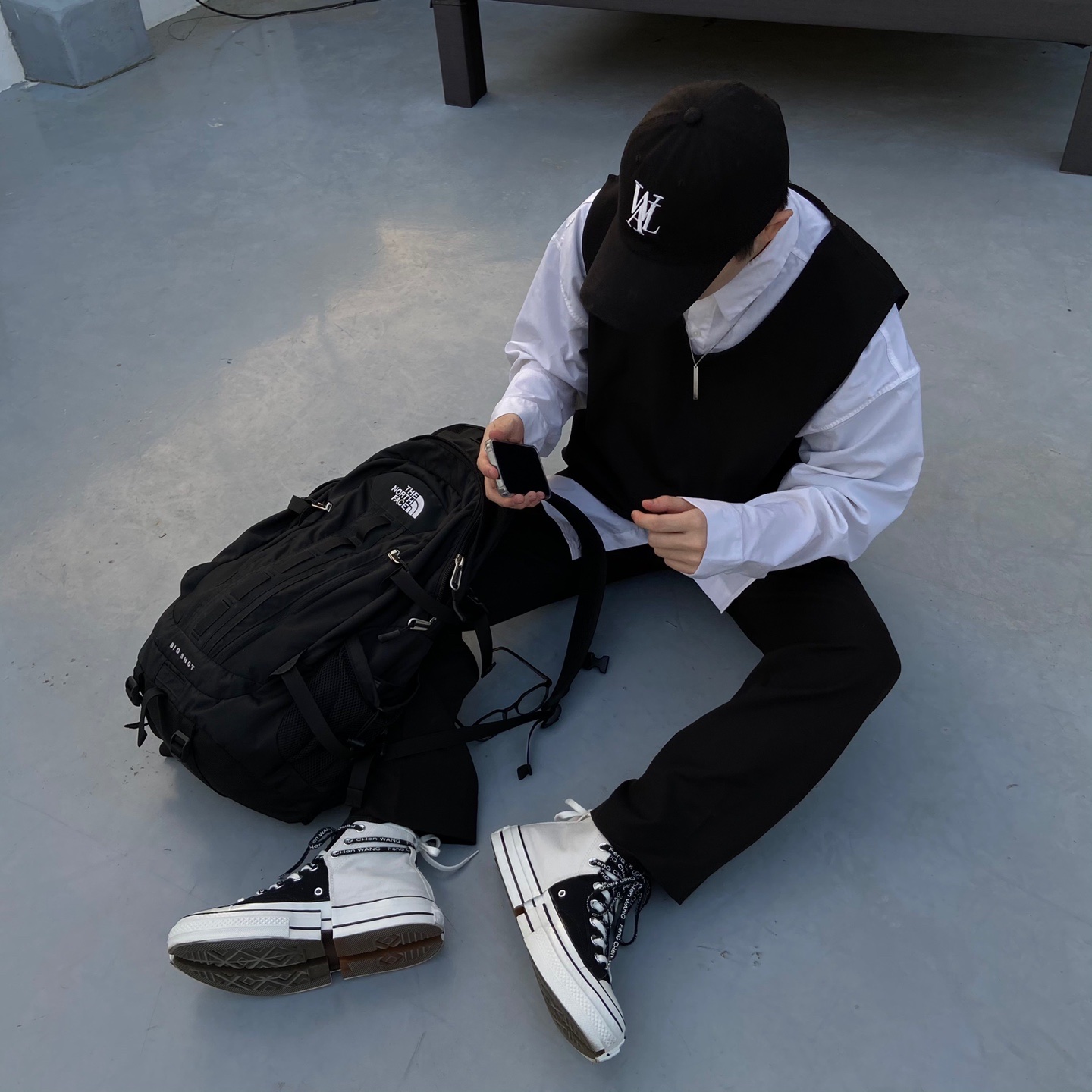 Converse x Feng Chen Wang Chuck 70 2-in-1 Natural Ivory Black 착용 스타일