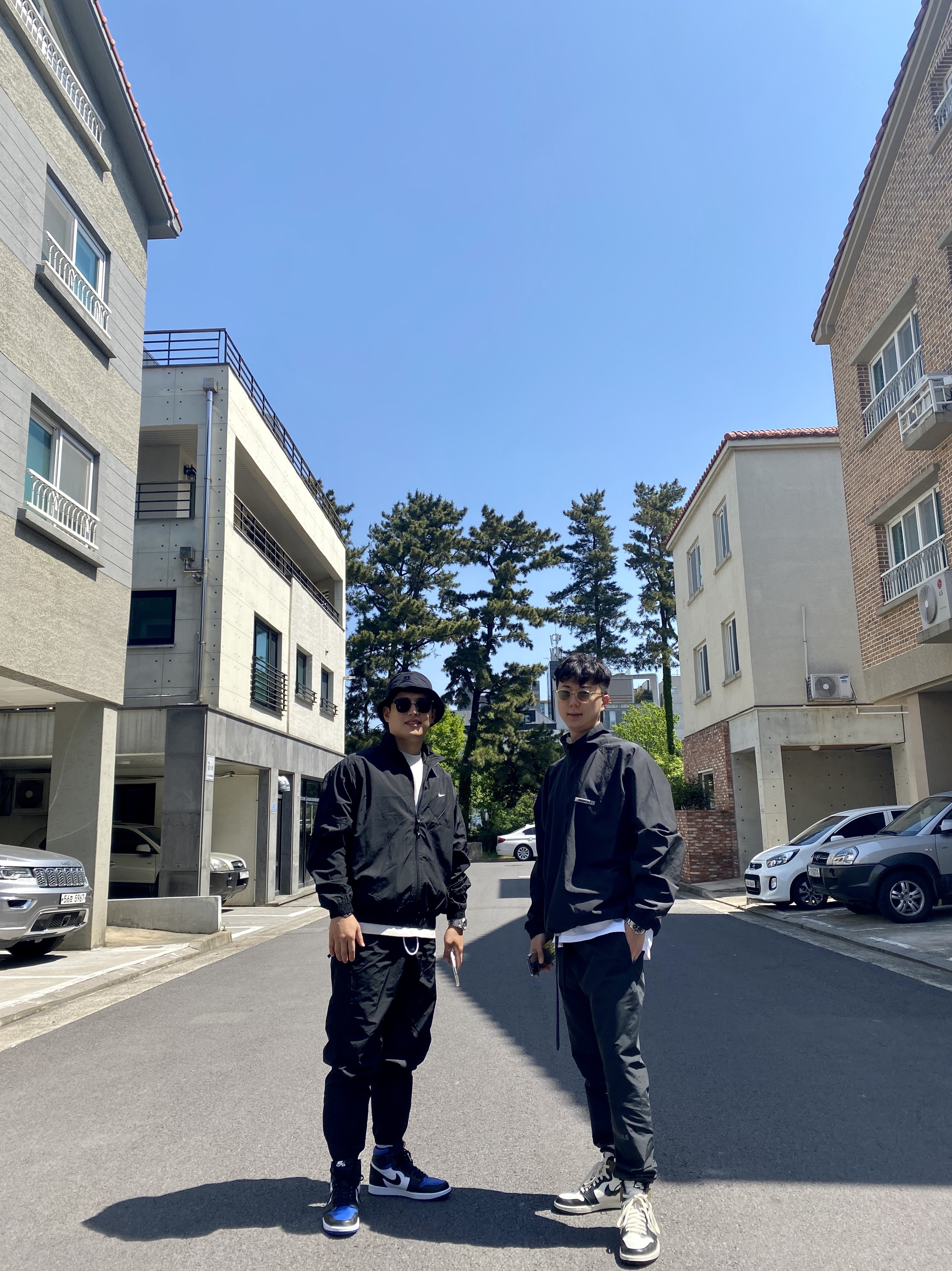 Essentials Track Pants Black - 20FW, Essentials Track Jacket Black - 20FW 착용 스타일