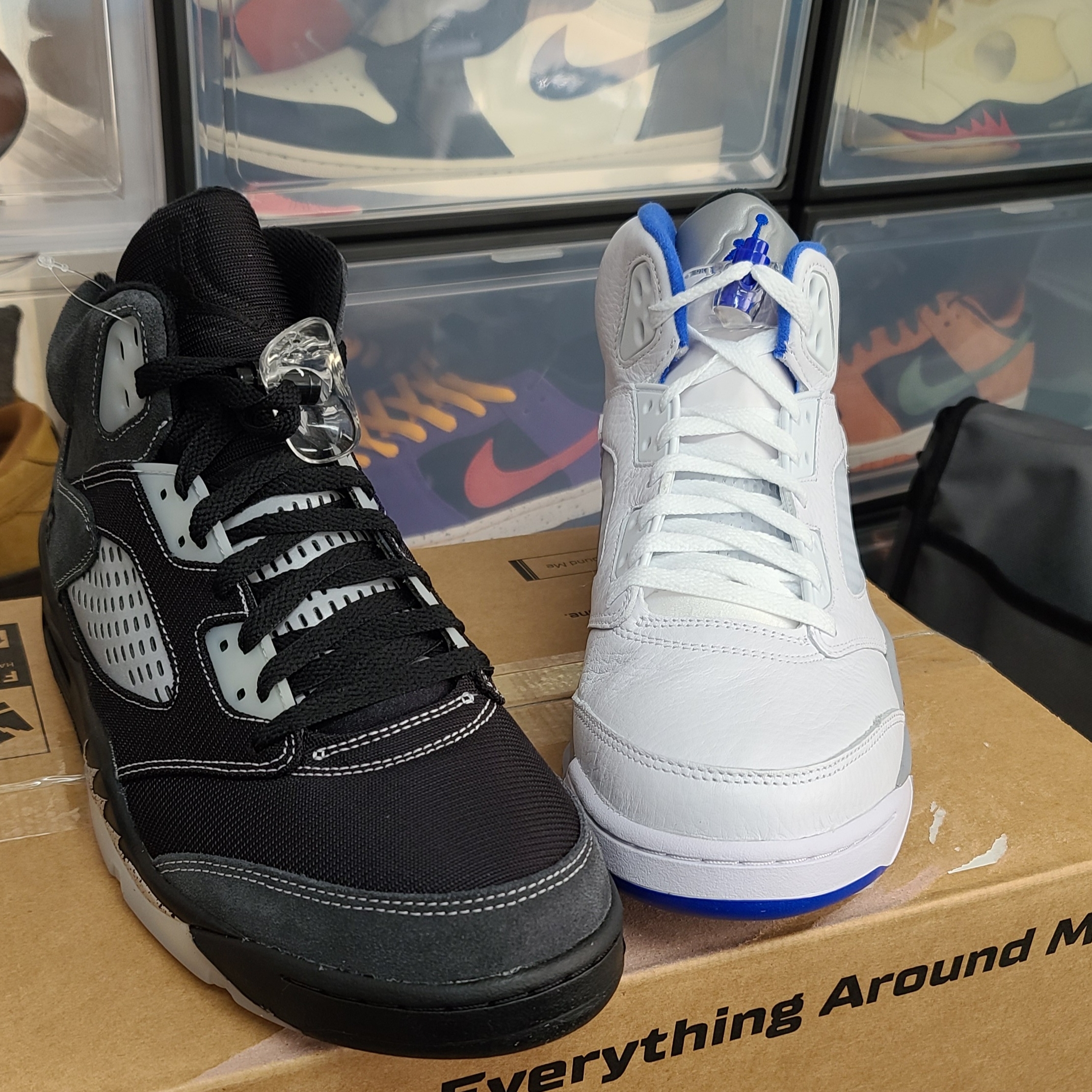 Jordan 5 Retro Stealth 2.0, Jordan 5 Retro Anthracite 착용 스타일 - 1