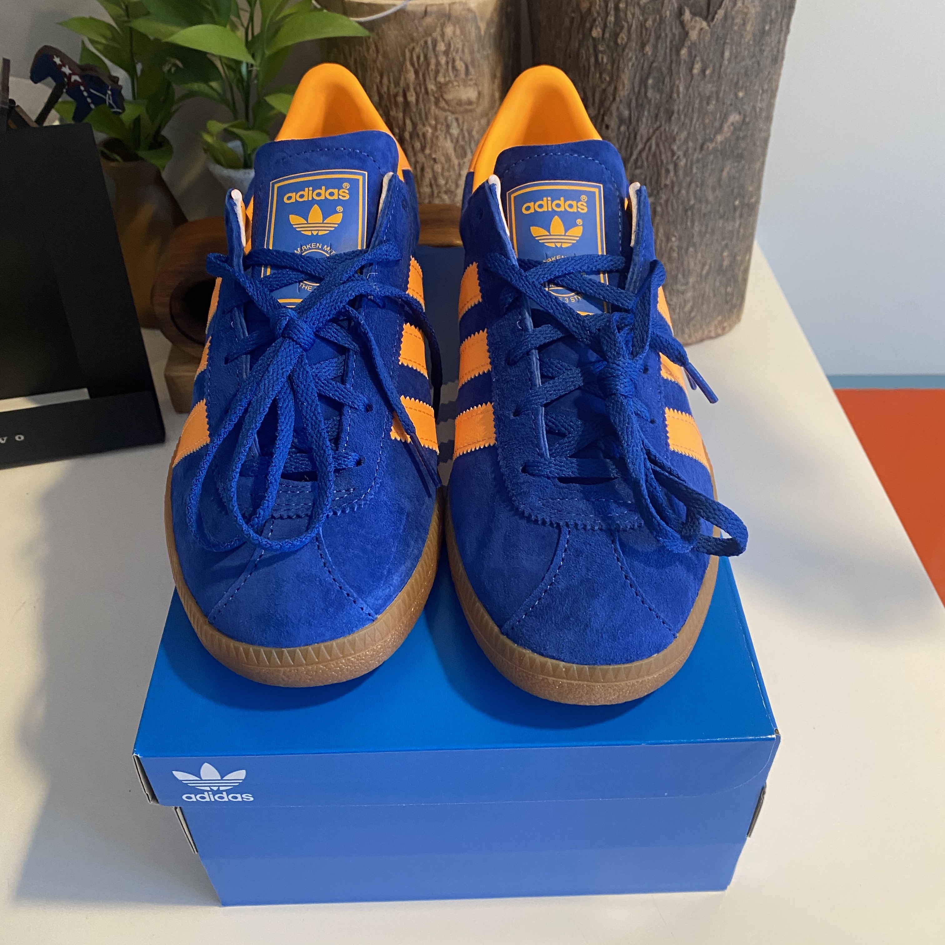 Adidas Wien Orange Bluebird 착용 스타일 - 3