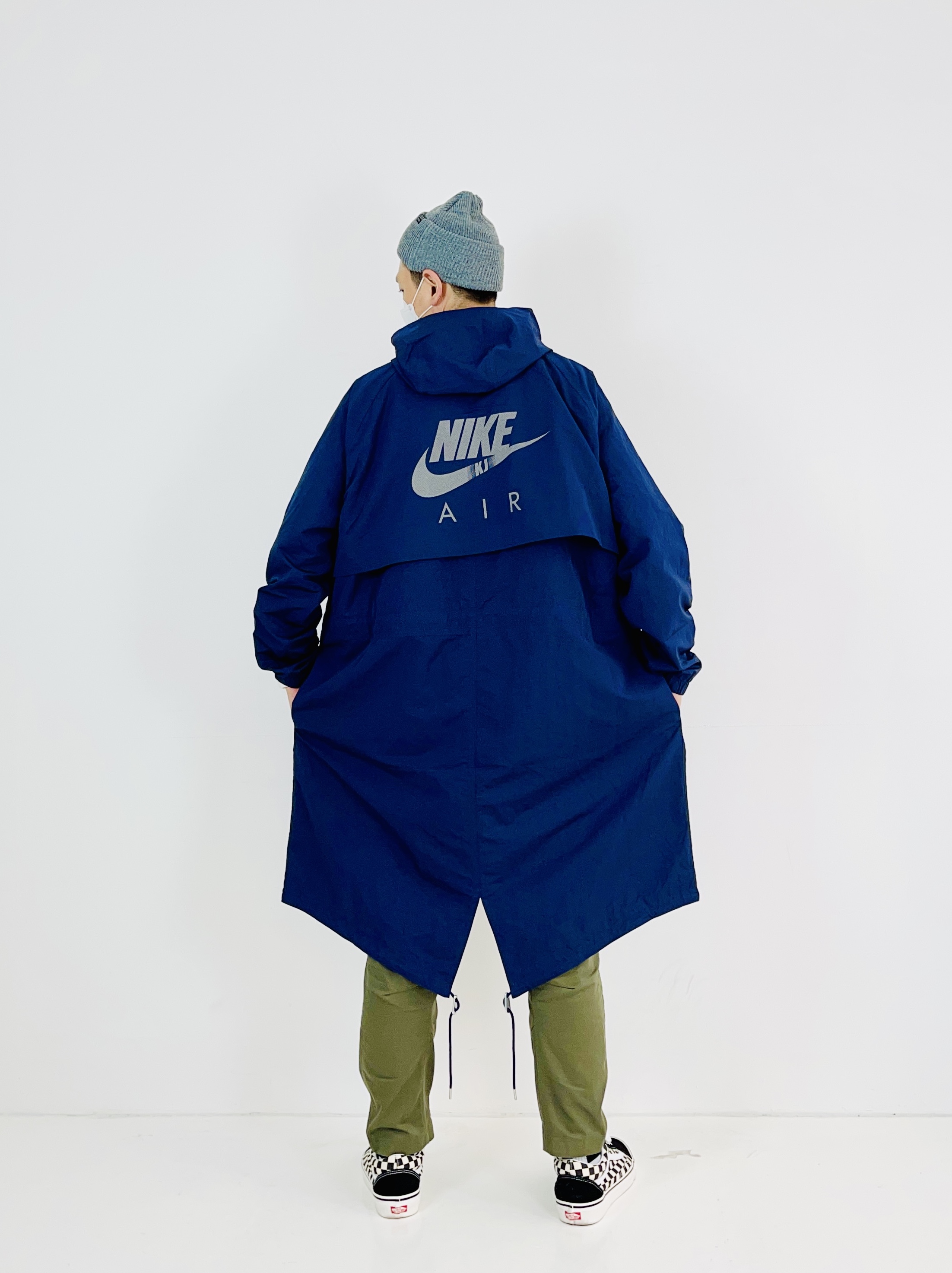 Nike x Kim Jones Reversible Parka Navy - Asia, Vans x Billy's Old Skool Crazy Check 착용 스타일 - 2
