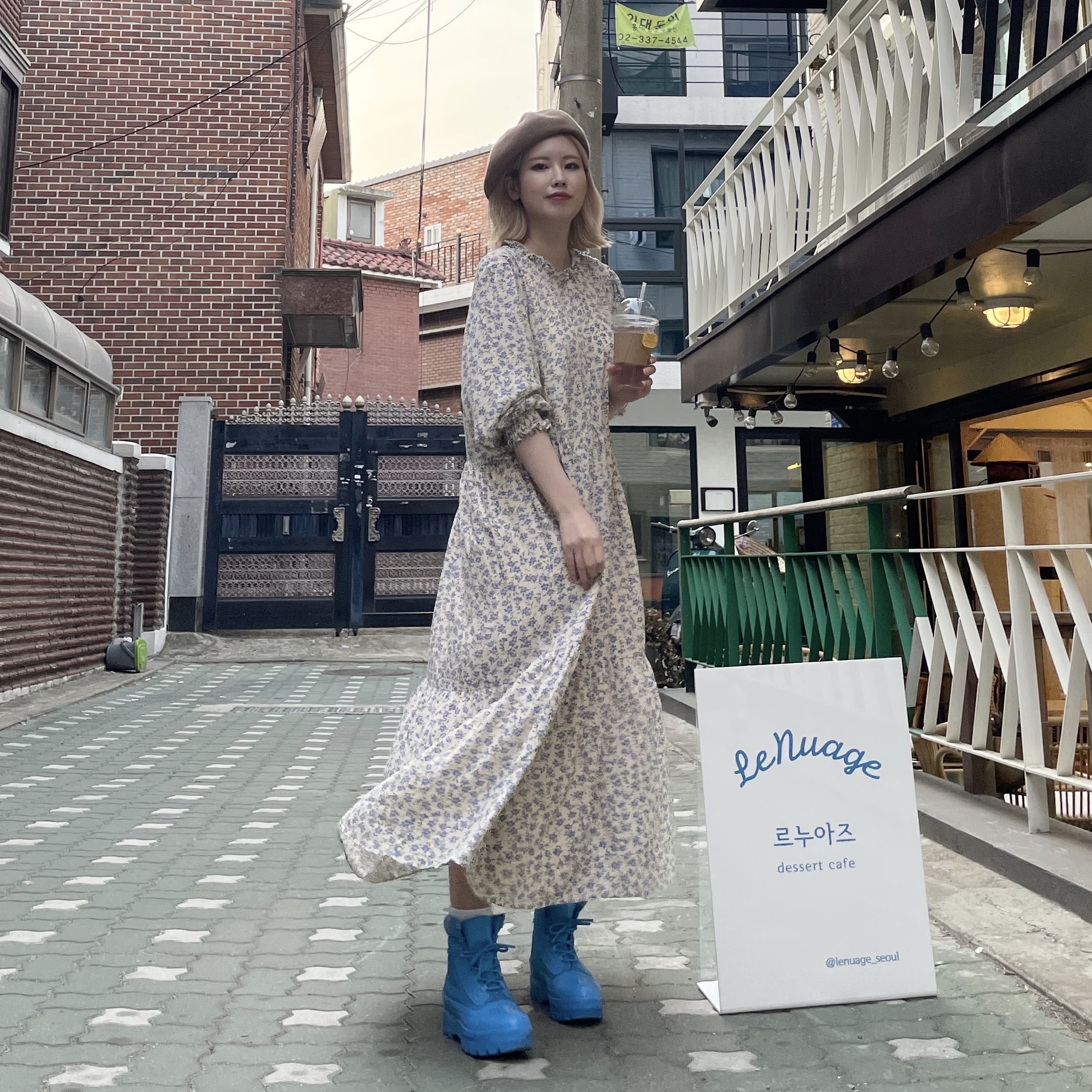 Converse x Ambush Chuck Taylor All Star Duck Boot Blithe 착용 스타일 - 2