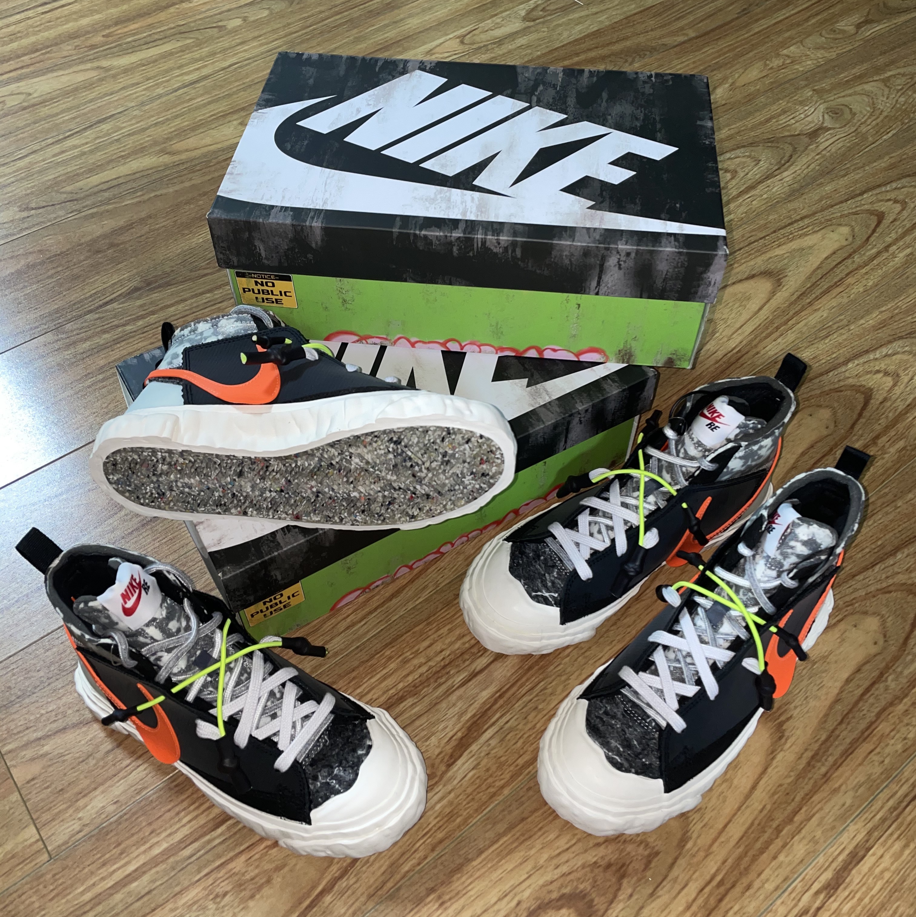 Nike x Readymade Blazer Mid Black 착용 스타일