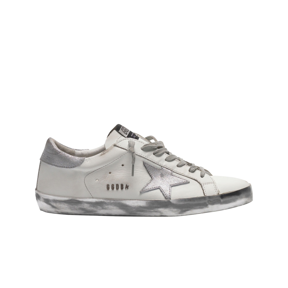 골든구스 슈퍼스타 화이트 실버탭 스니커즈(Golden Goose Superstar White Silver Heel Tab Sneakers)