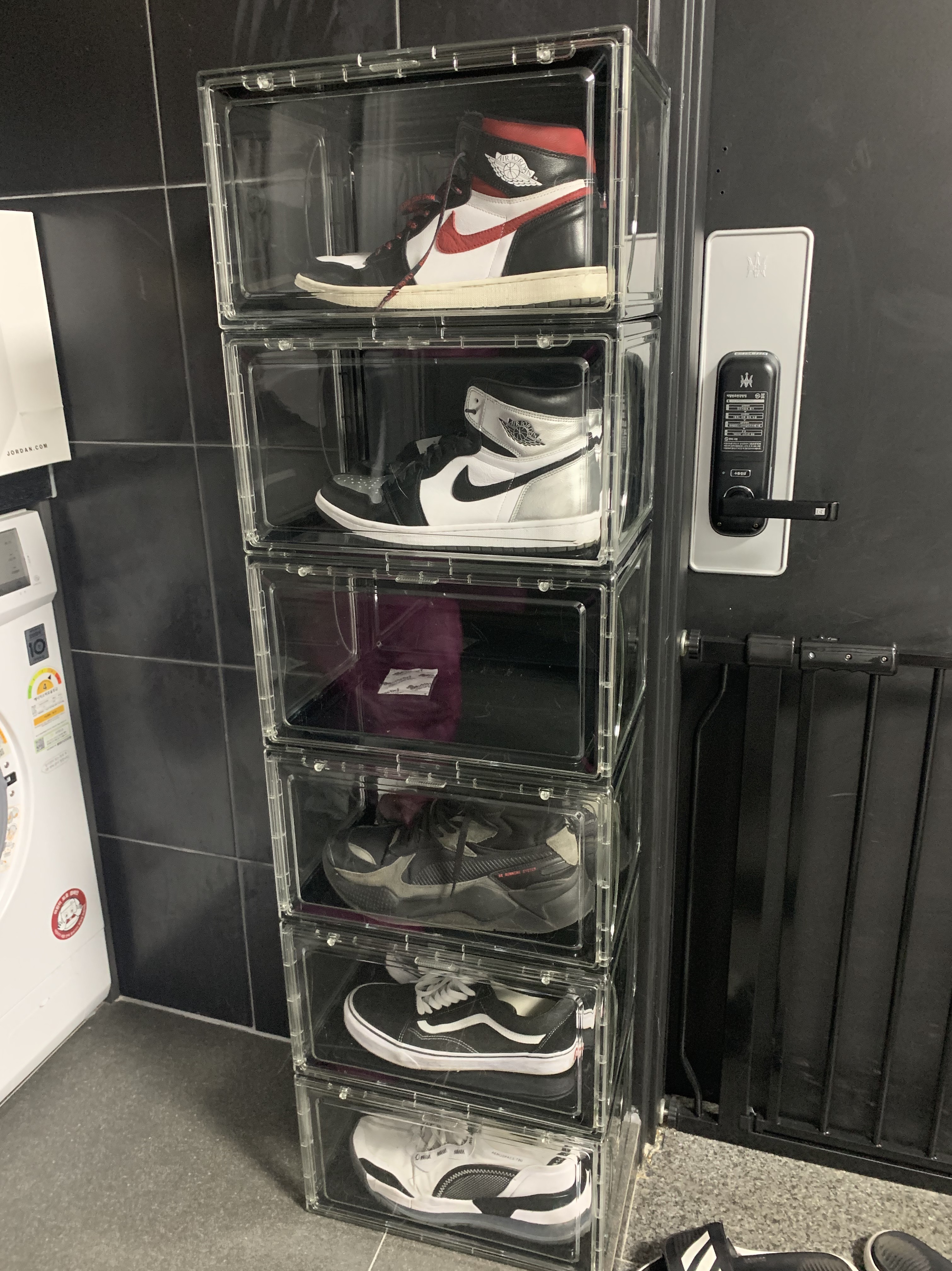 Jordan 1 Retro High OG Gym Red, (W) Jordan 1 Retro High OG Silver Toe 착용 스타일 - 2