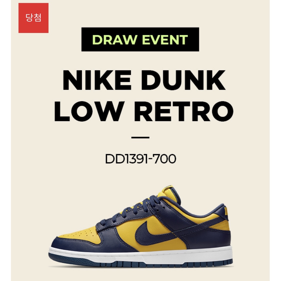 Nike Dunk Low Retro Varsity Maize 착용 스타일