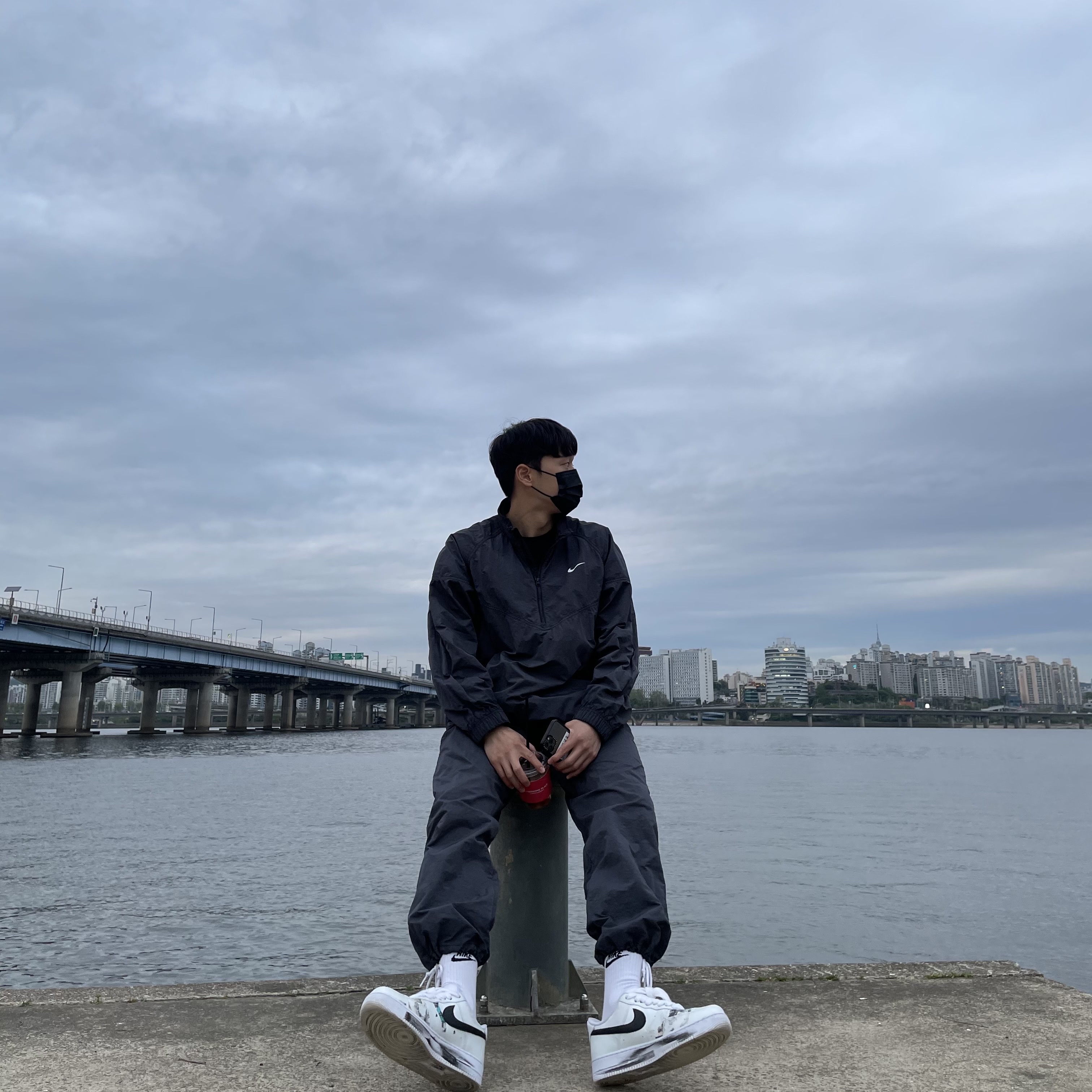 Nike x Peaceminusone Air Force 1 Low Para-Noise 2.0, Nike x Stussy Beach Pants Off Noir 착용 스타일