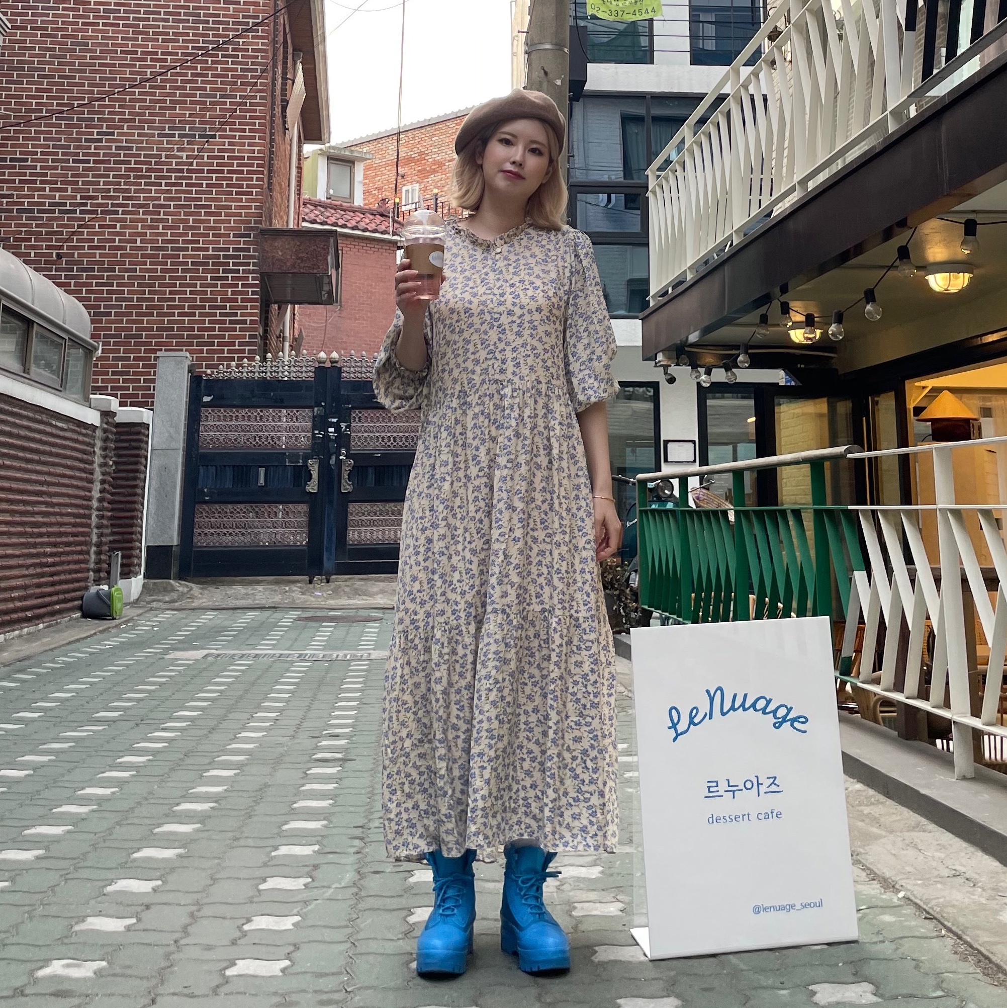 Converse x Ambush Chuck Taylor All Star Duck Boot Blithe 착용 스타일 - 1