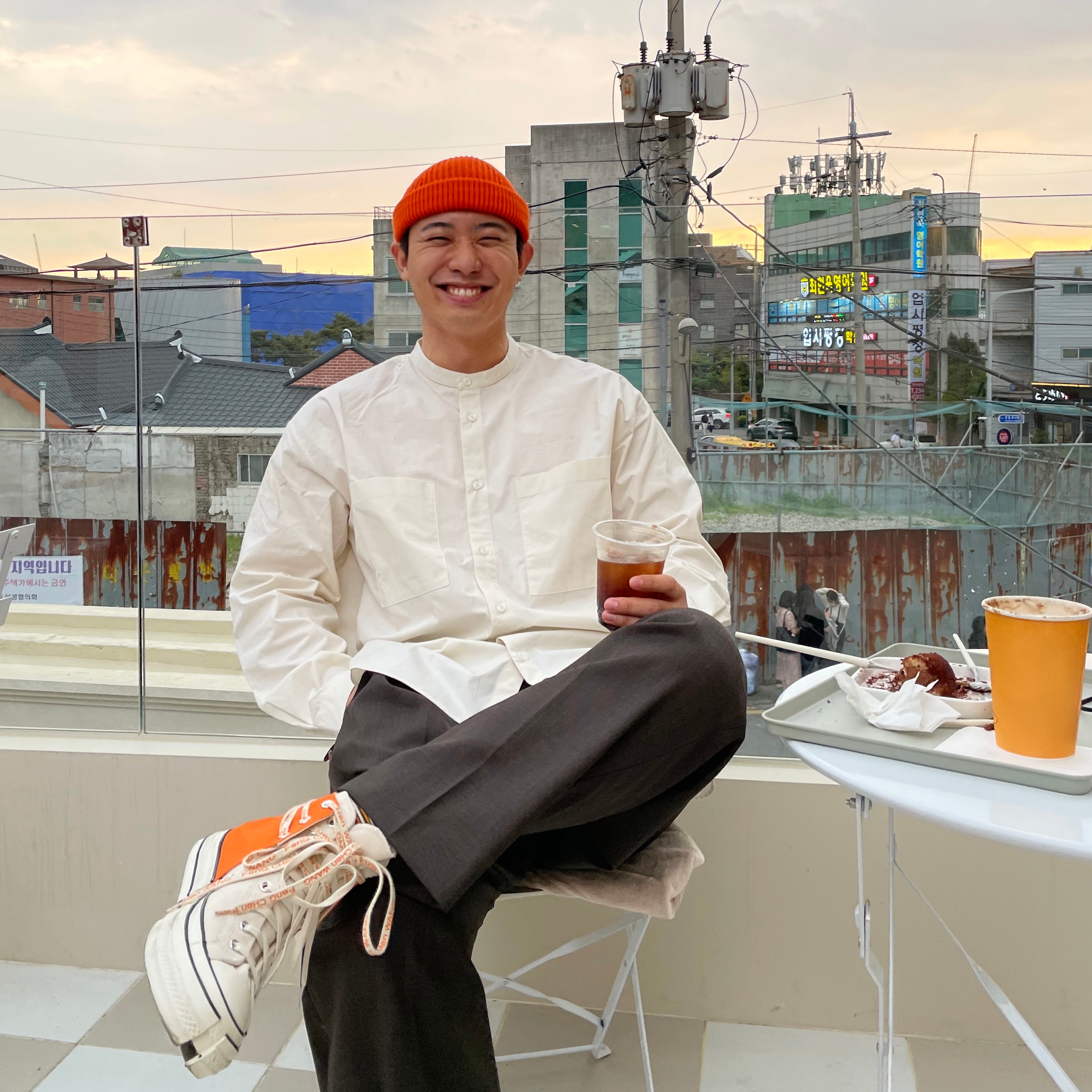 Converse x Feng Chen Wang Chuck 70 2-in-1 Persimmon Orange 착용 스타일
