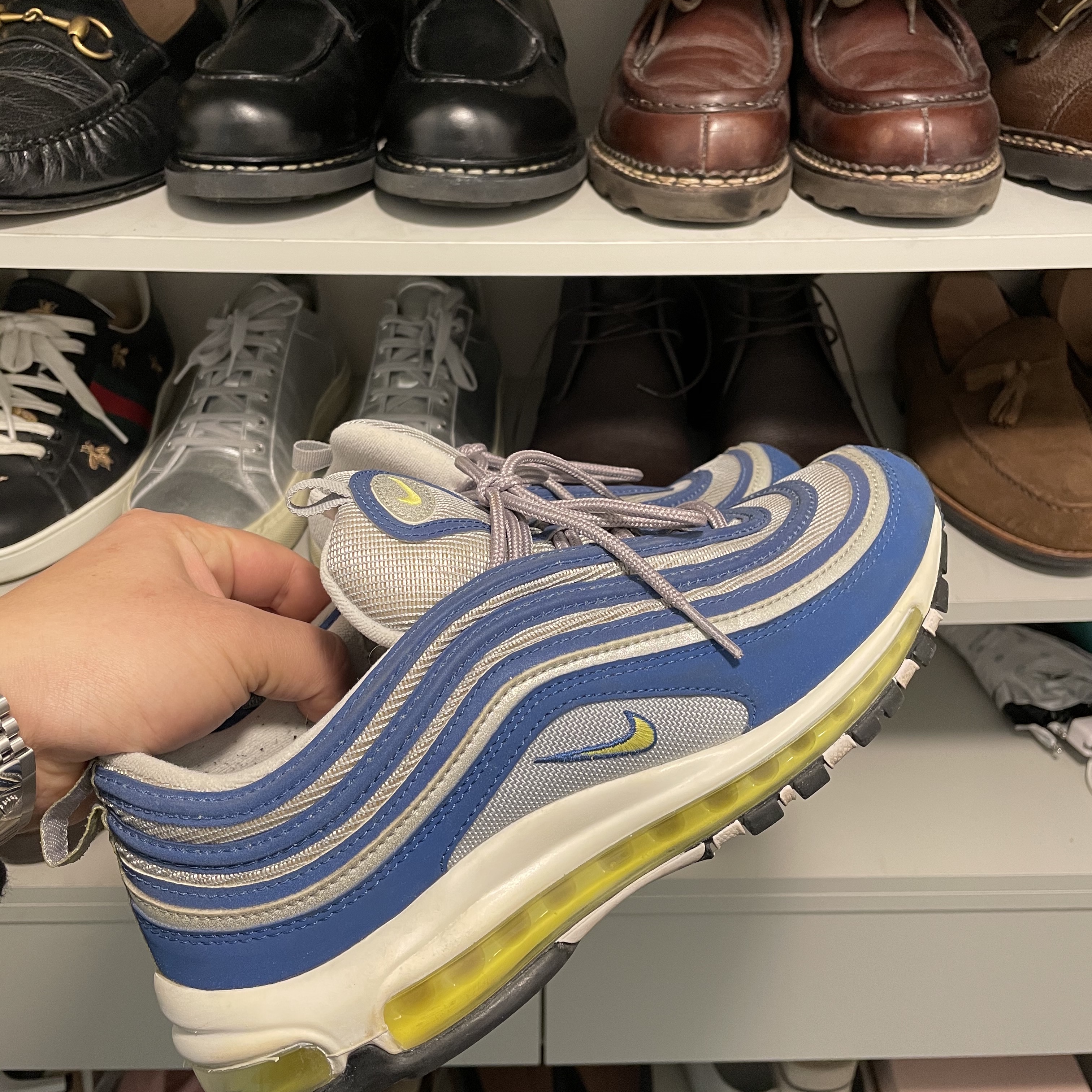 Nike Air Max 97 OG Royal Neon 착용 스타일