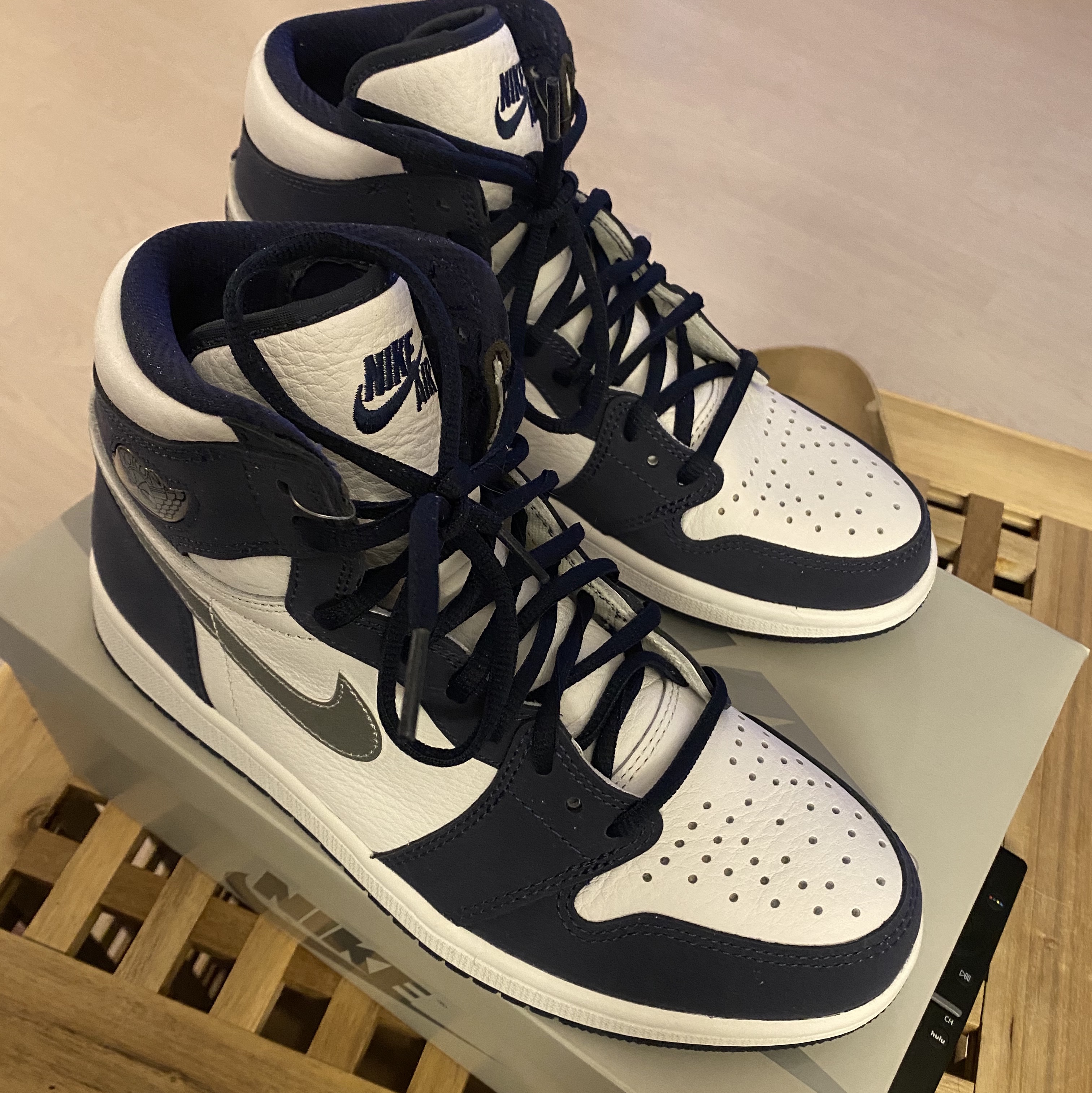 Jordan 1 Retro High OG CO.JP Midnight Navy 착용 스타일