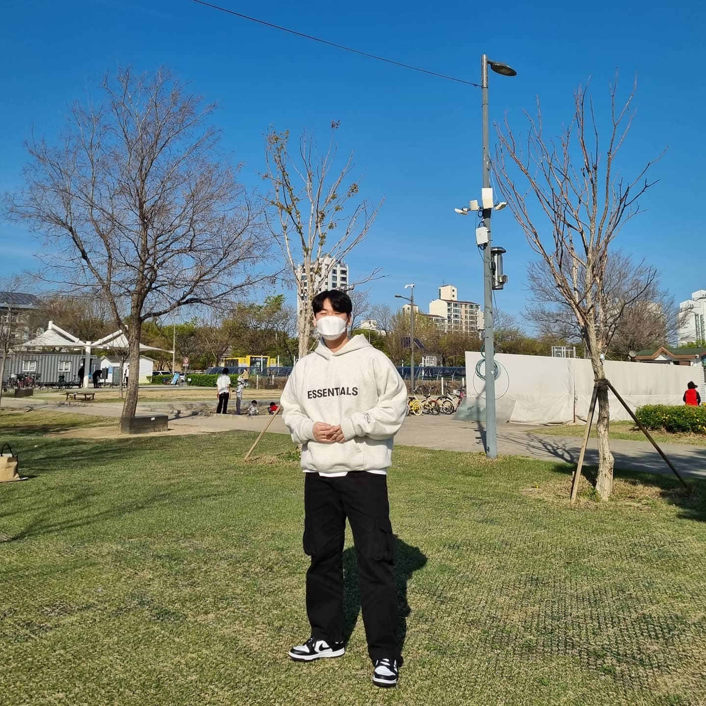 Nike Dunk Low Retro Black, Essentials 3D Silicon Applique Pullover Hoodie Oatmeal/Oatmeal Heather/Light Heather Oatmeal 2020 착용 스타일