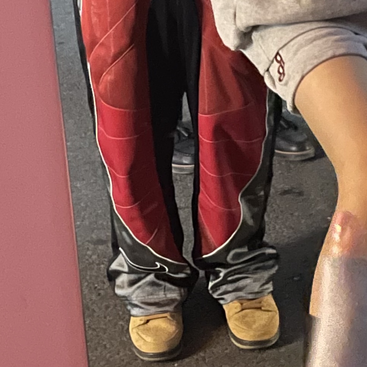 Nike x Cactus Plant Flea Market MX Rave Pants Red Grey Black - Asia, Nike SB Dunk Low Pro Wheat 2020 착용 스타일