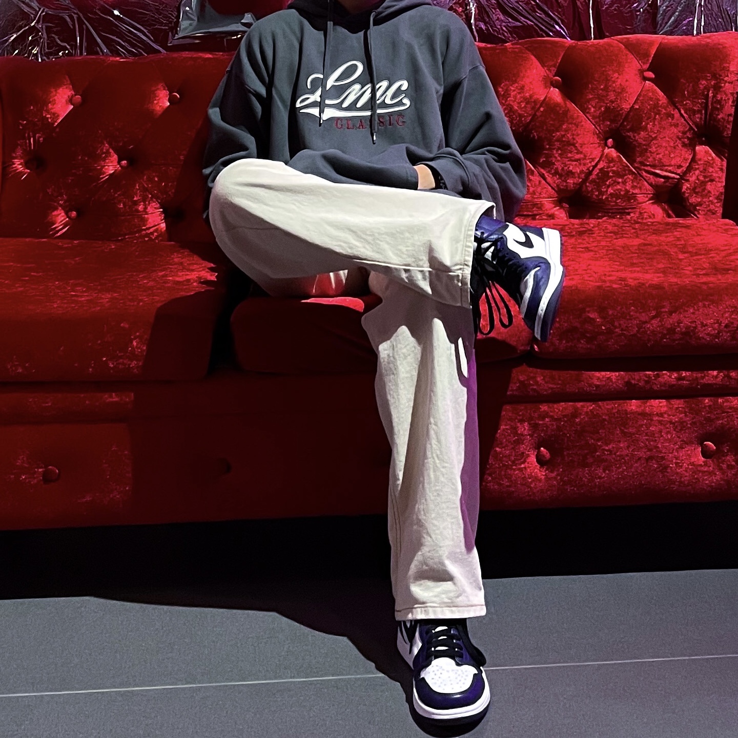 Jordan 1 Retro High OG Court Purple 2020 착용 스타일 - 2