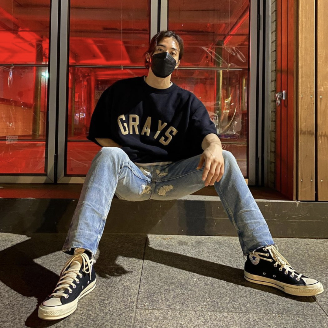 Converse x Fear of God Essentials Chuck 70 Hi Black 2020 착용 스타일 - 2