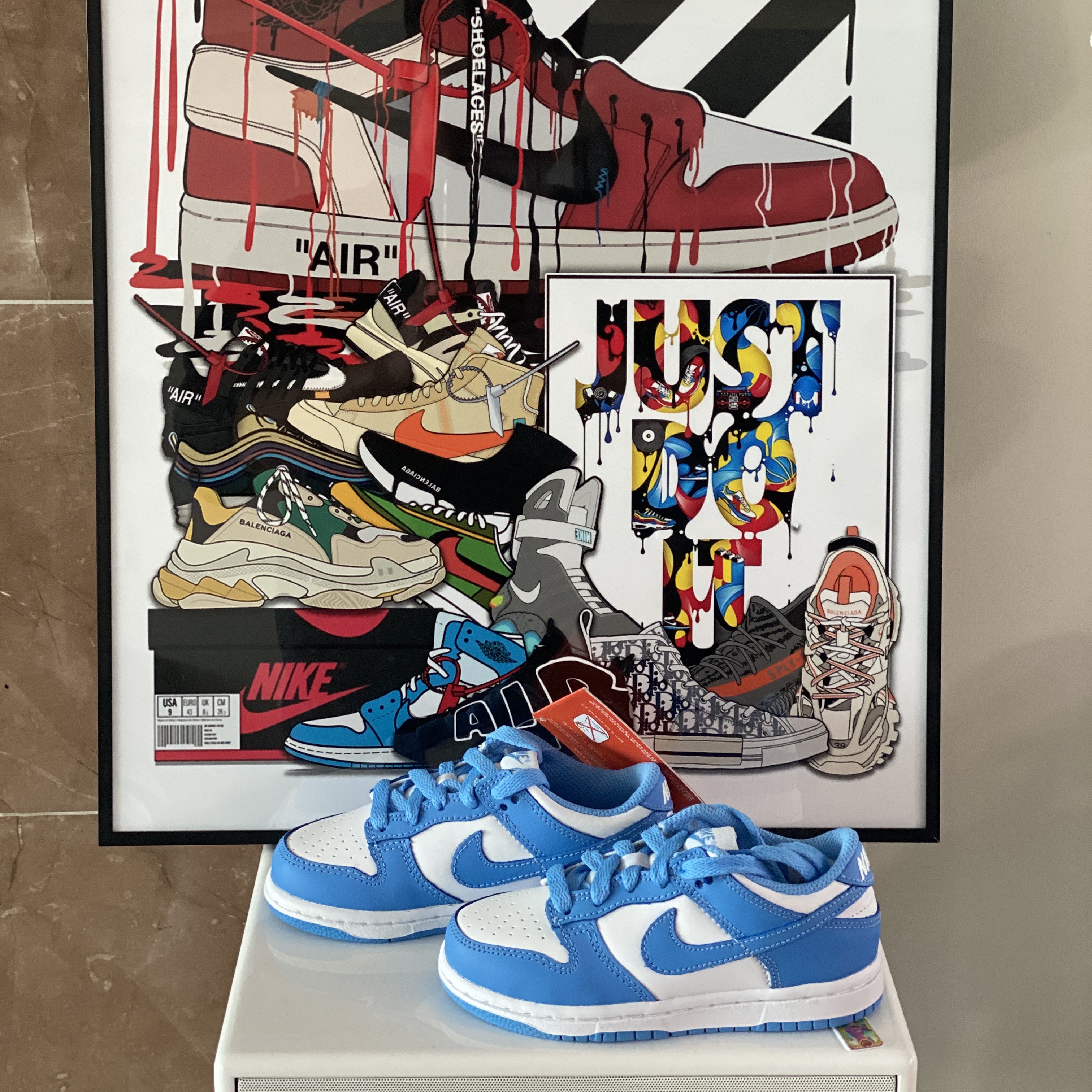 (PS) Nike Dunk Low University Blue 착용 스타일 - 1
