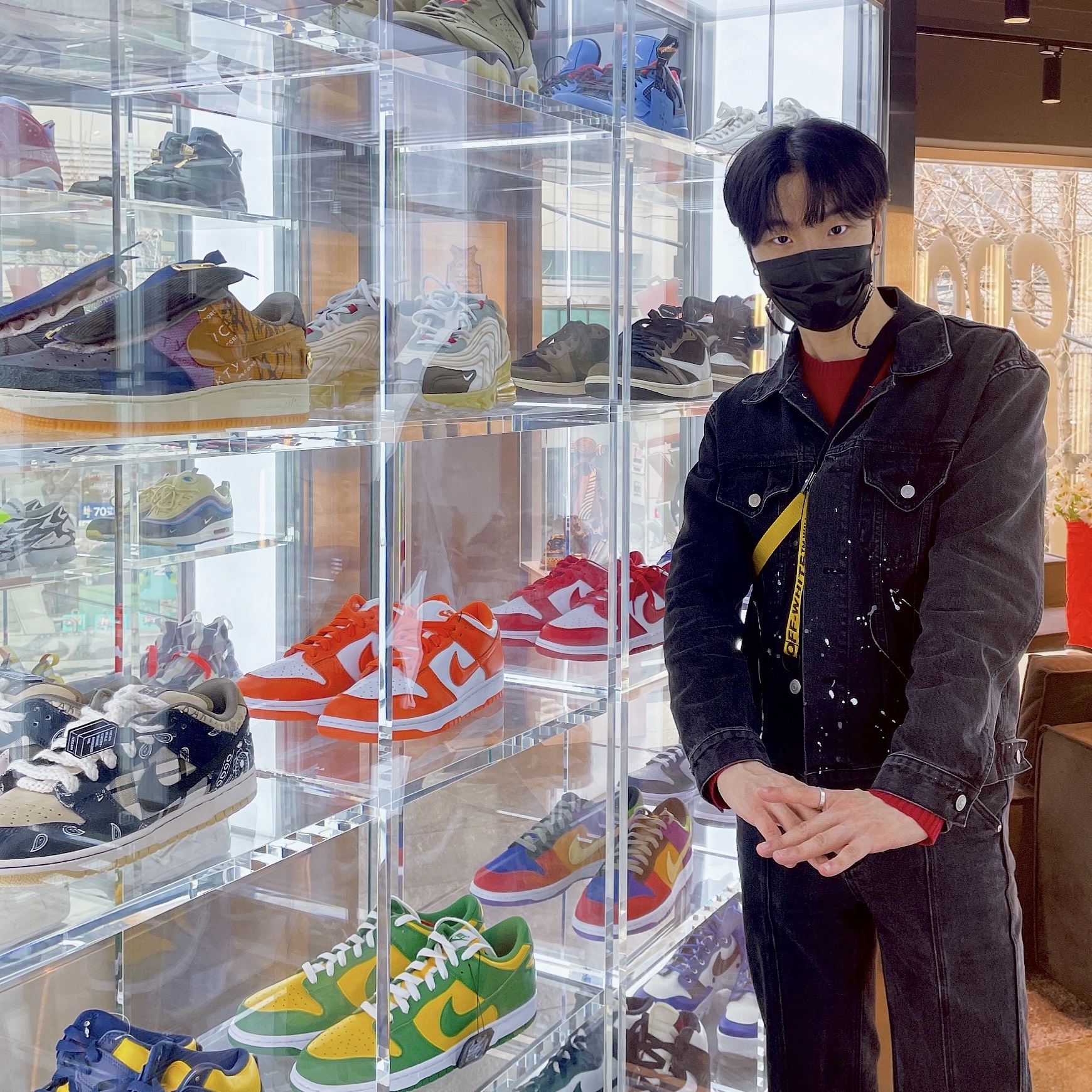 Nike x Travis Scott Air Force 1 Low Cactus Jack, Nike x Travis Scott Air Max 270 React Cactus Trails 착용 스타일 - 1