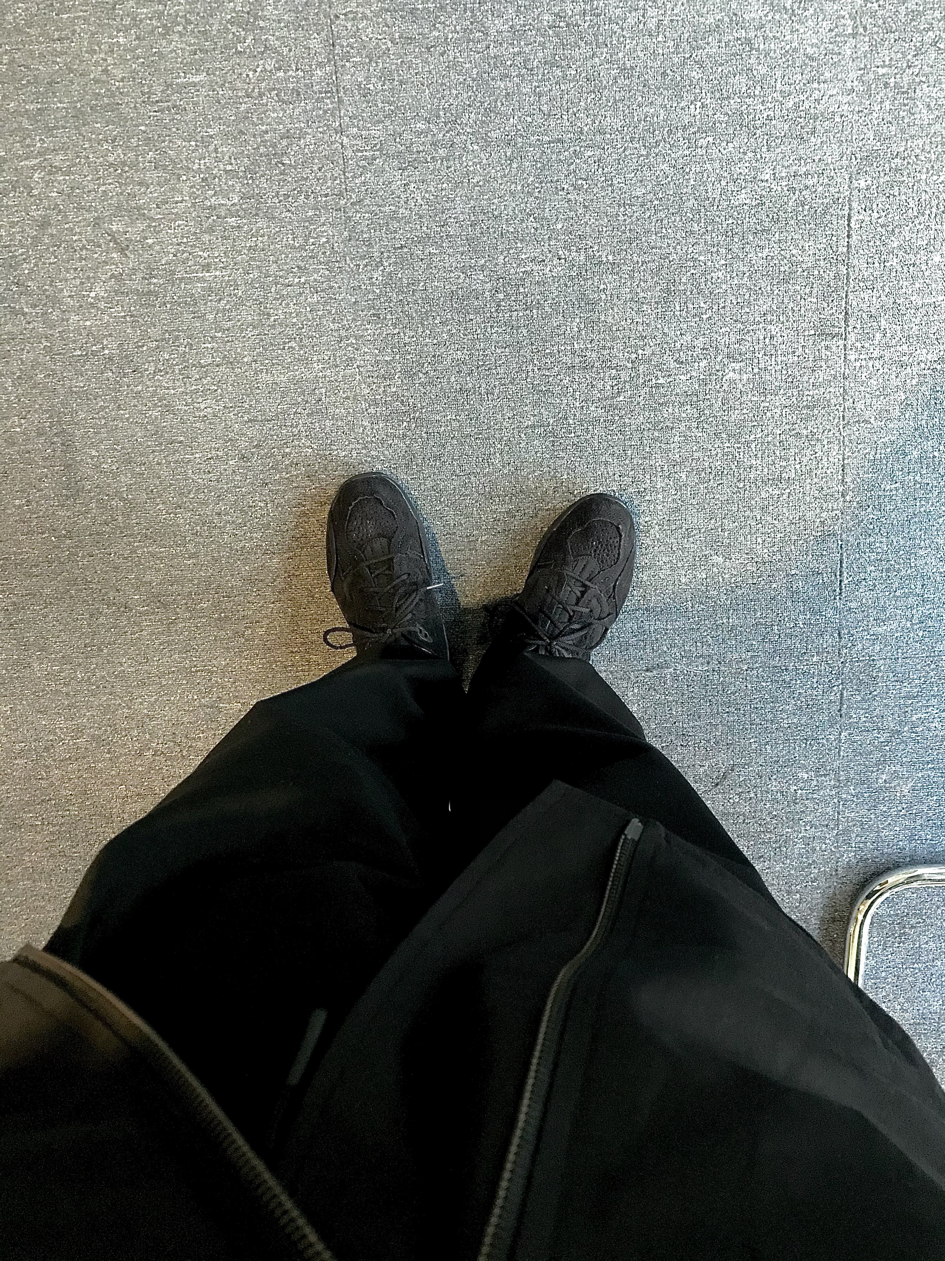 Nike x Comme des Garcons Homme Plus Air Mowabb Black 착용 스타일 - 3