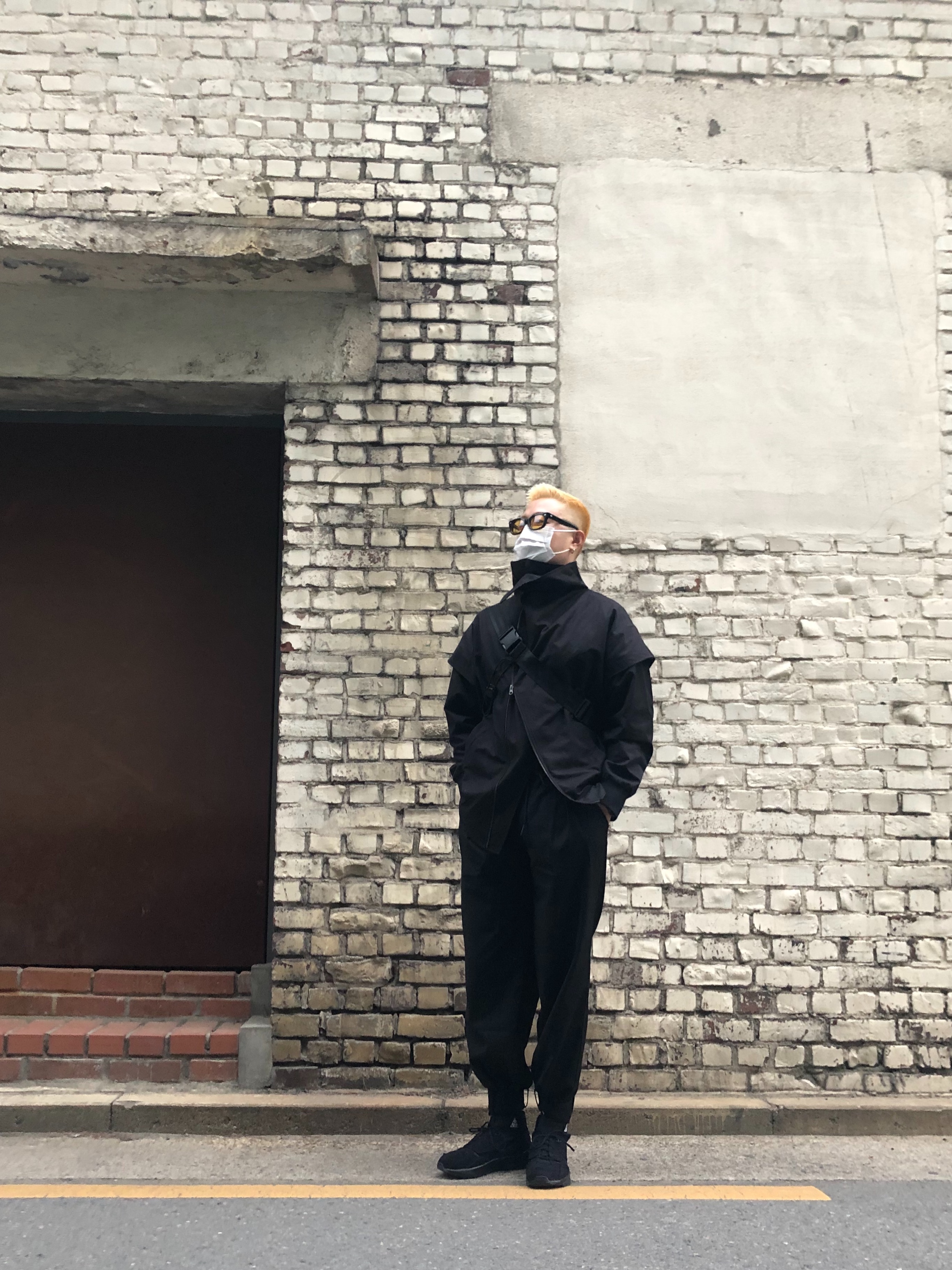 Nike x Comme des Garcons Homme Plus Air Mowabb Black 착용 스타일 - 1