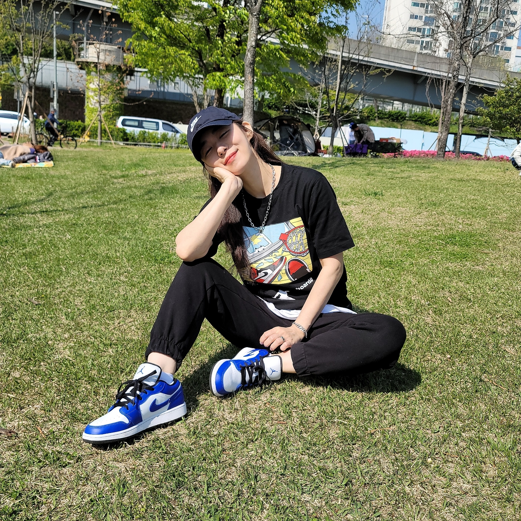 (GS) Jordan 1 Low Game Royal 착용 스타일