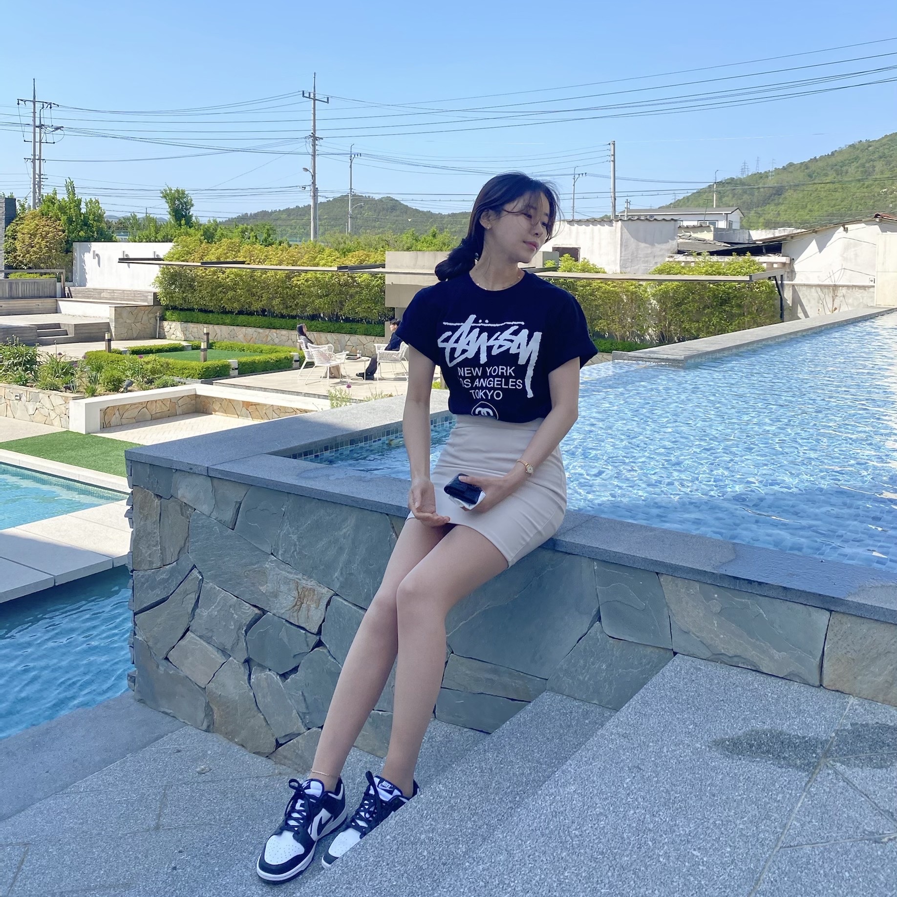 (W) Nike Dunk Low Black, Nike Dunk Low Retro Black 착용 스타일