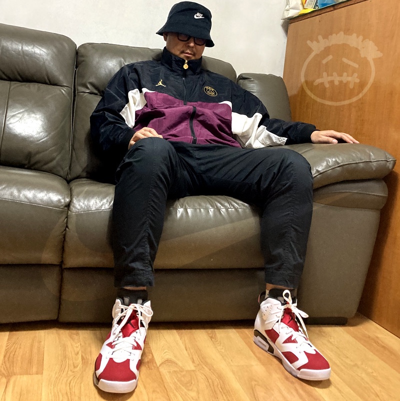 Jordan 6 Retro Carmine 2021 착용 스타일