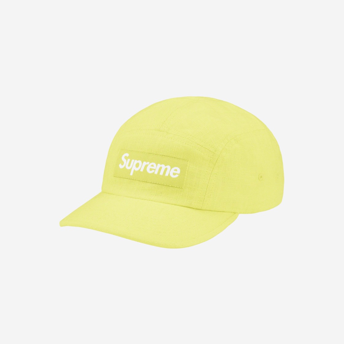 Supreme Linen Camp Cap Lime - 21SS 상세 이미지 1