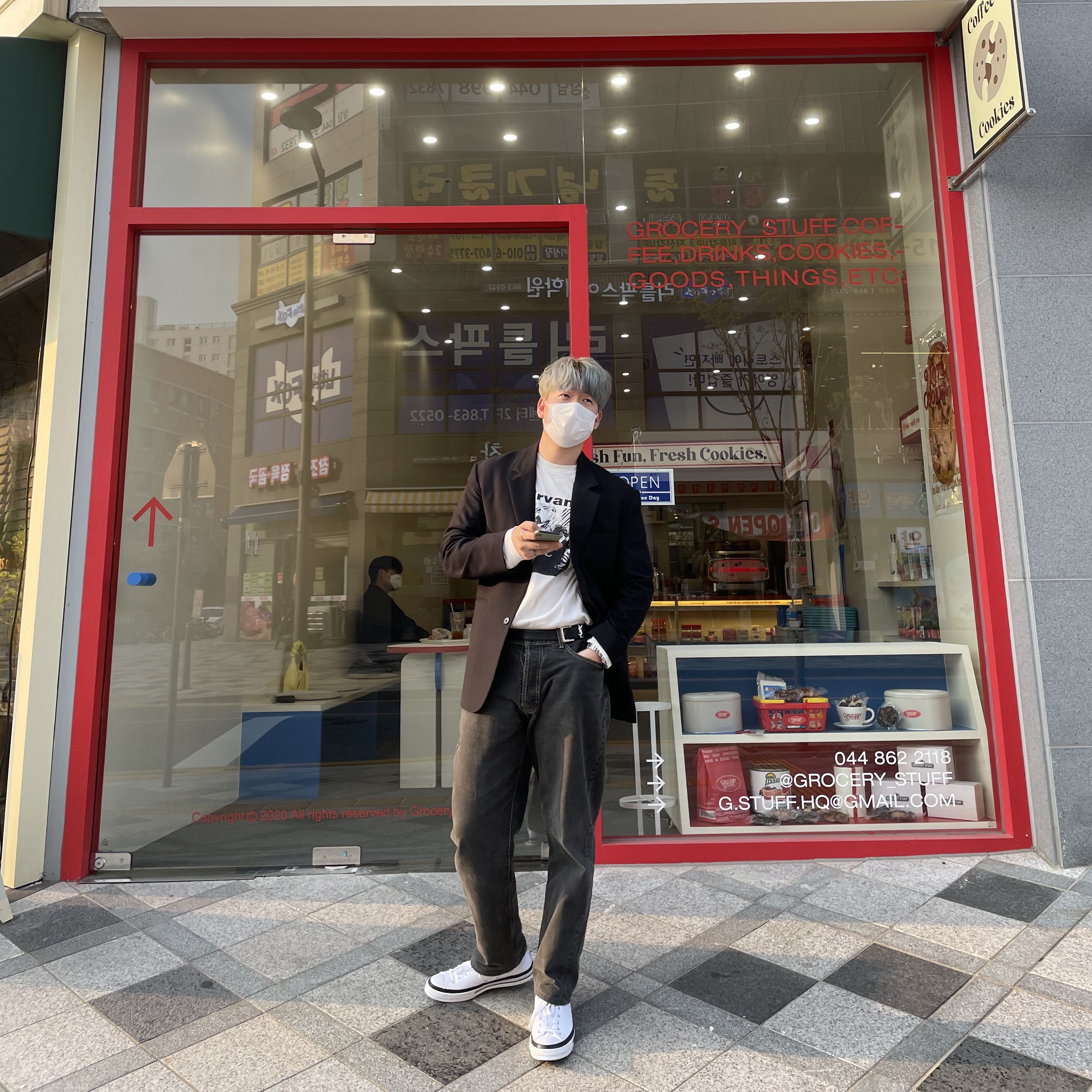 Converse x Moncler x Fragment Chuck 70 Ox White 착용 스타일 - 2