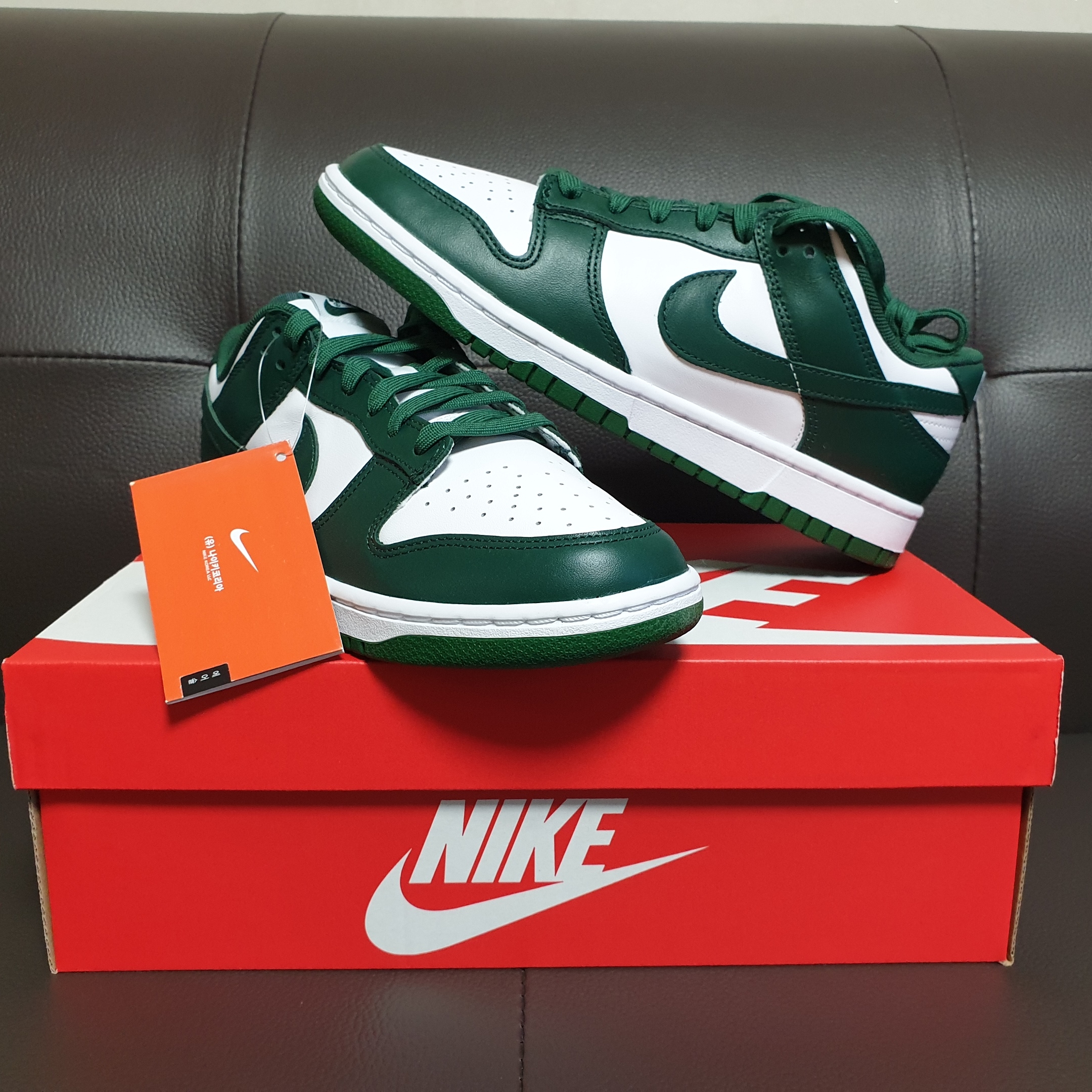 Nike Dunk Low Retro Varsity Green 착용 스타일 - 1