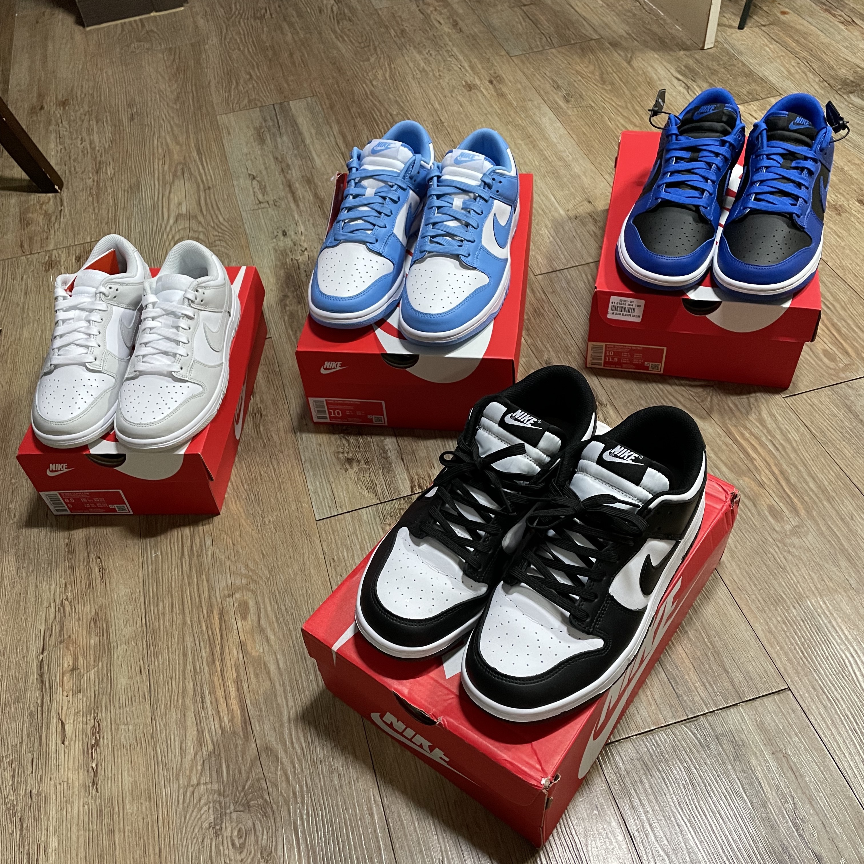 Nike Dunk Low Retro University Blue 착용 스타일 - 3