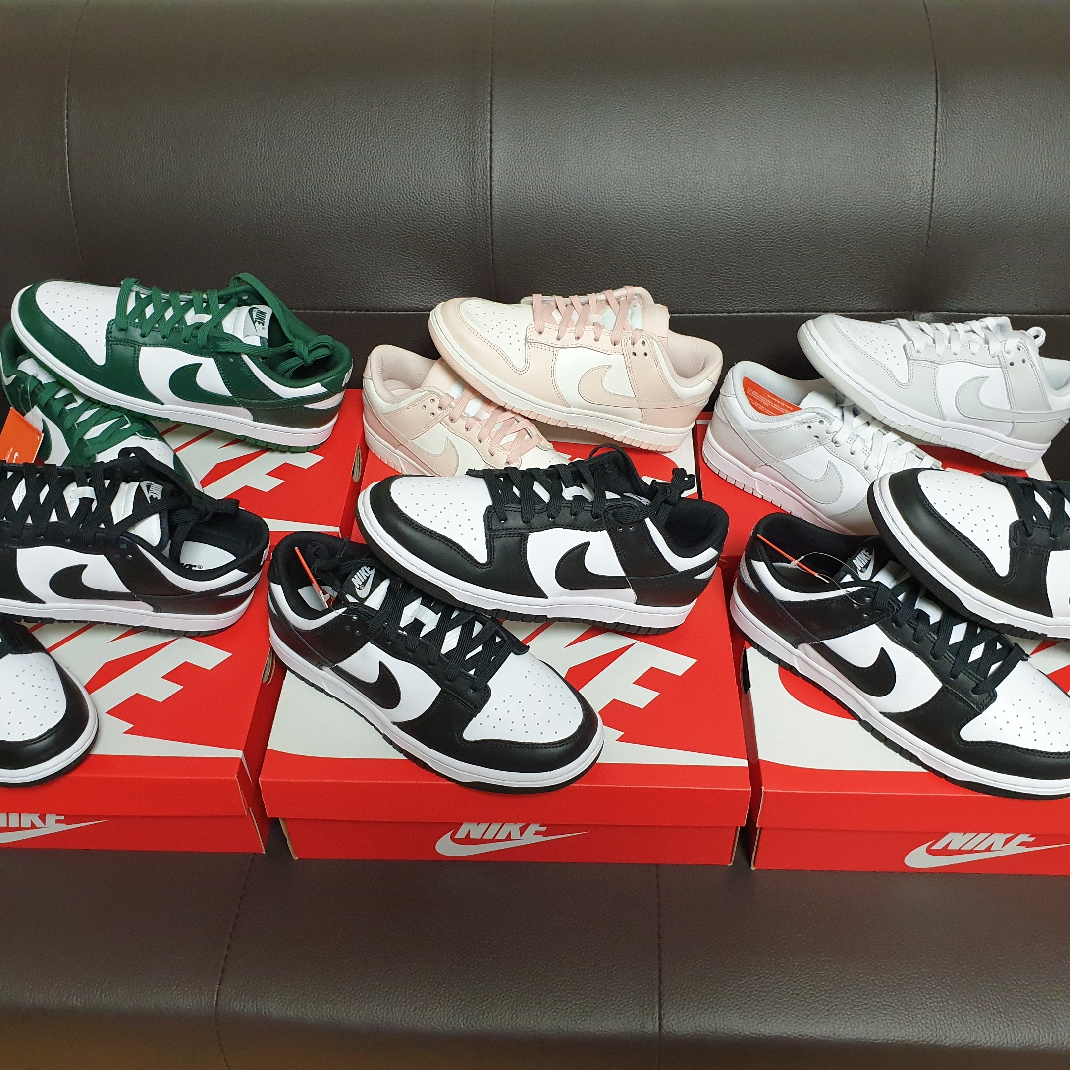 Nike Dunk Low Retro Varsity Green, Nike Dunk Low Retro Black 착용 스타일 - 4