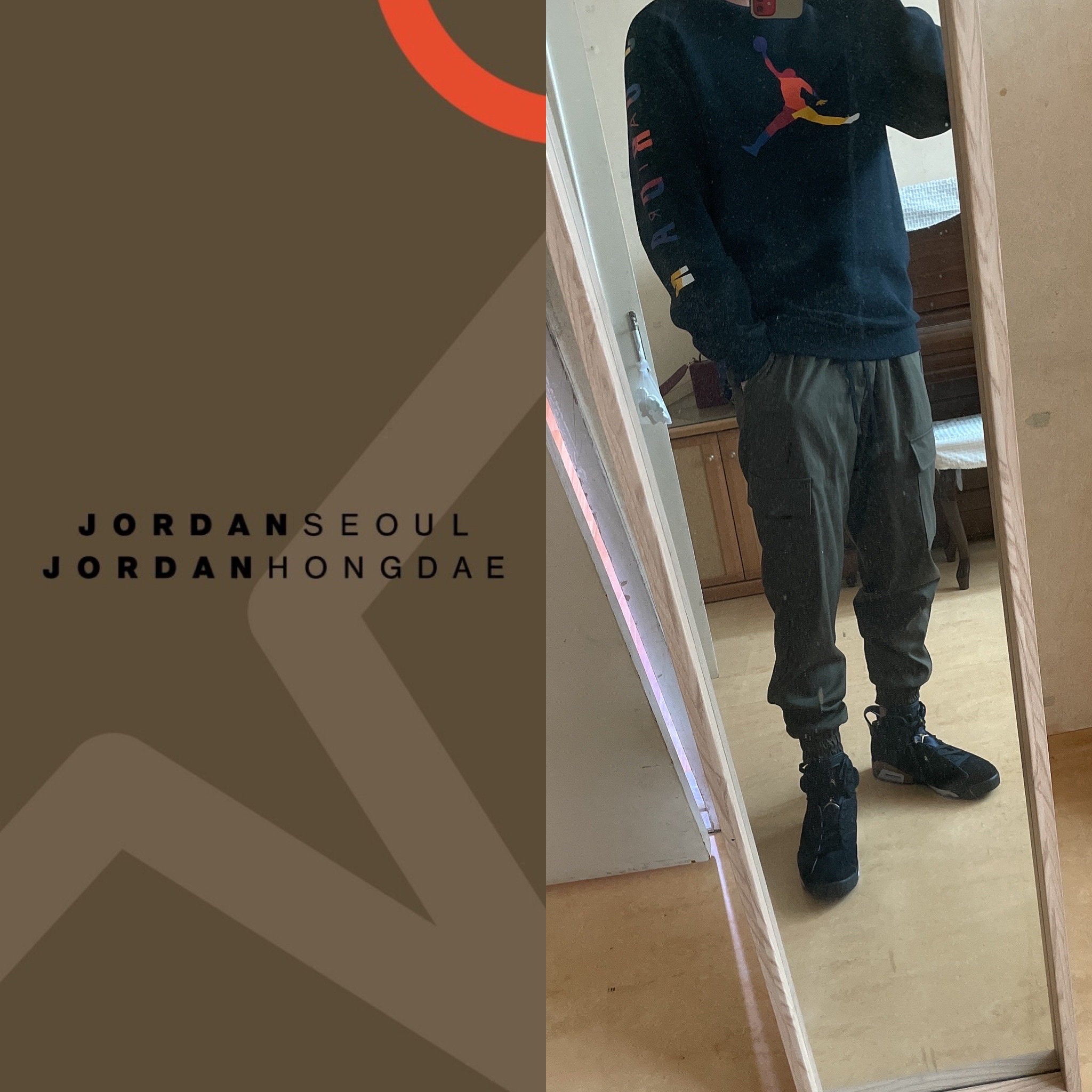 Jordan 6 Retro DMP 2020, Jordan 6 x Travis Scott Retro SP British Khaki 착용 스타일