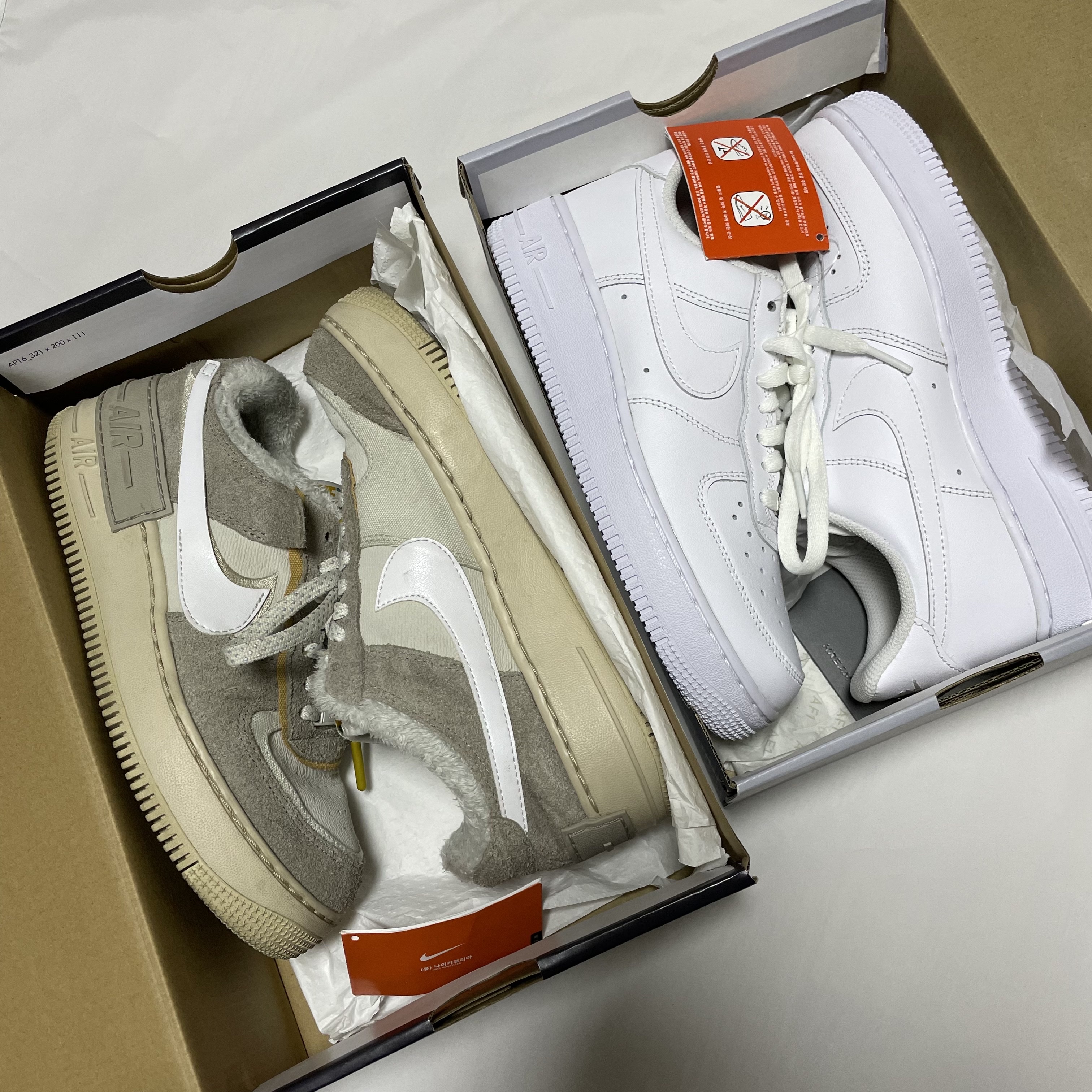 (W) Nike Air Force 1 '07 Low White 착용 스타일 - 1