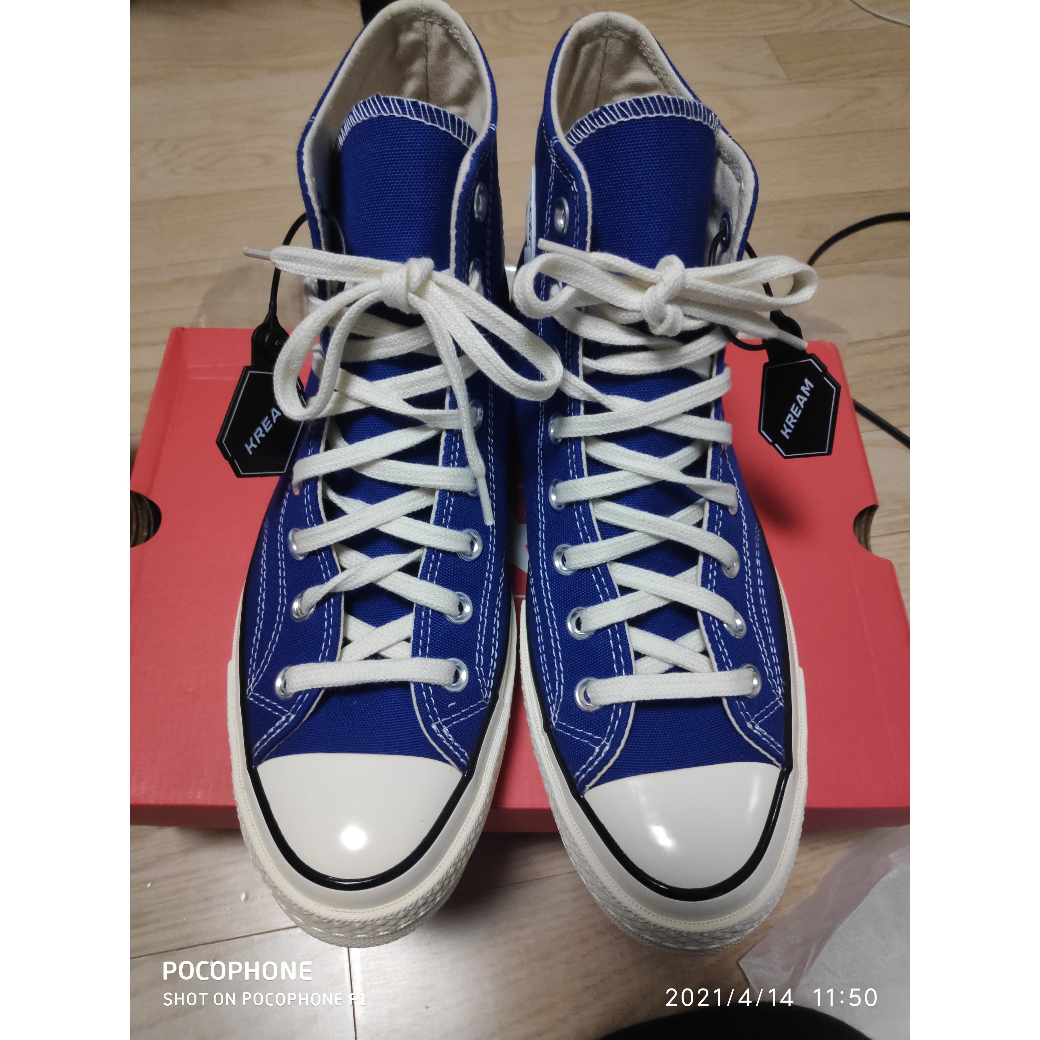 Converse Chuck 70 High Rush Blue 착용 스타일 - 5