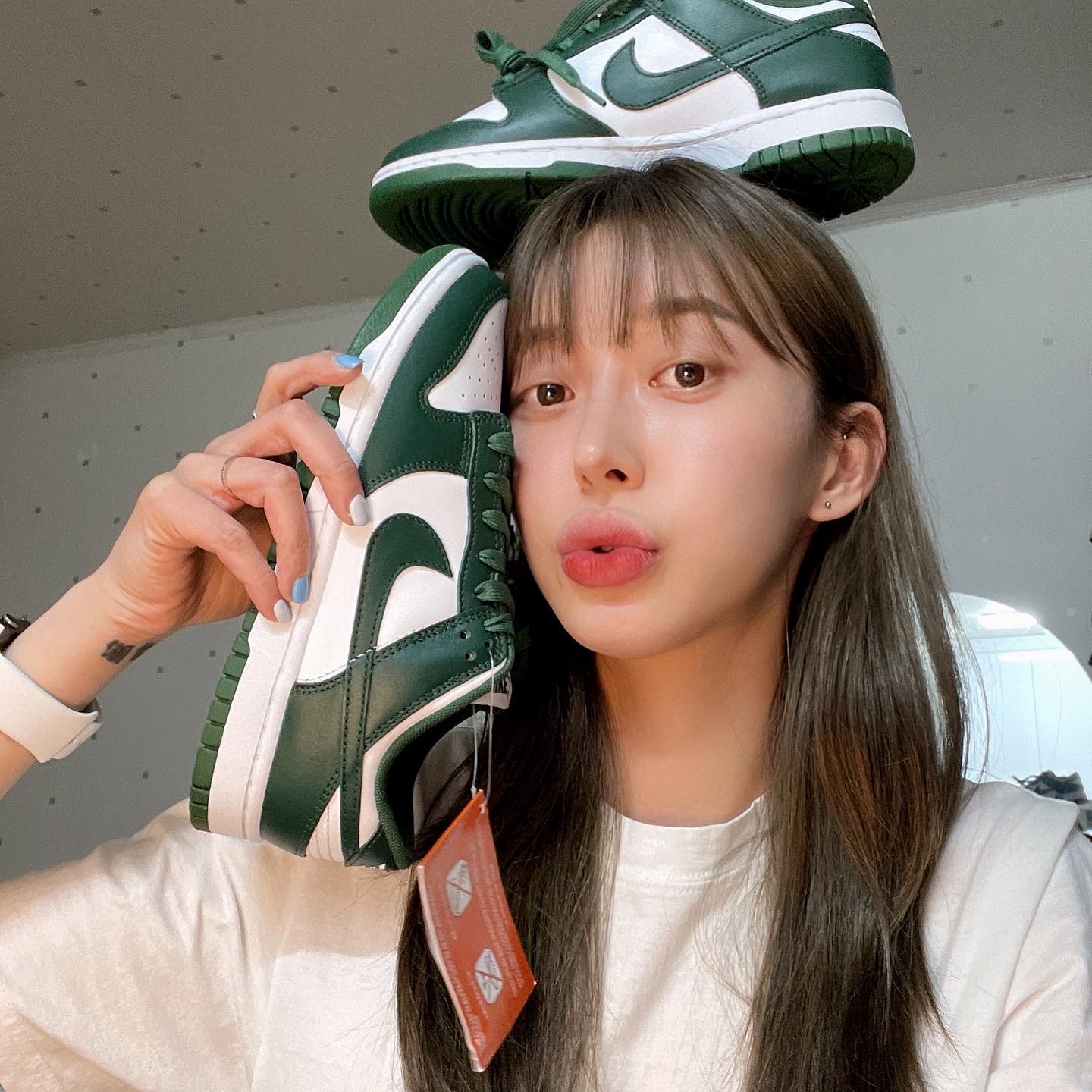 Nike Dunk Low Retro Varsity Green 착용 스타일 - 1