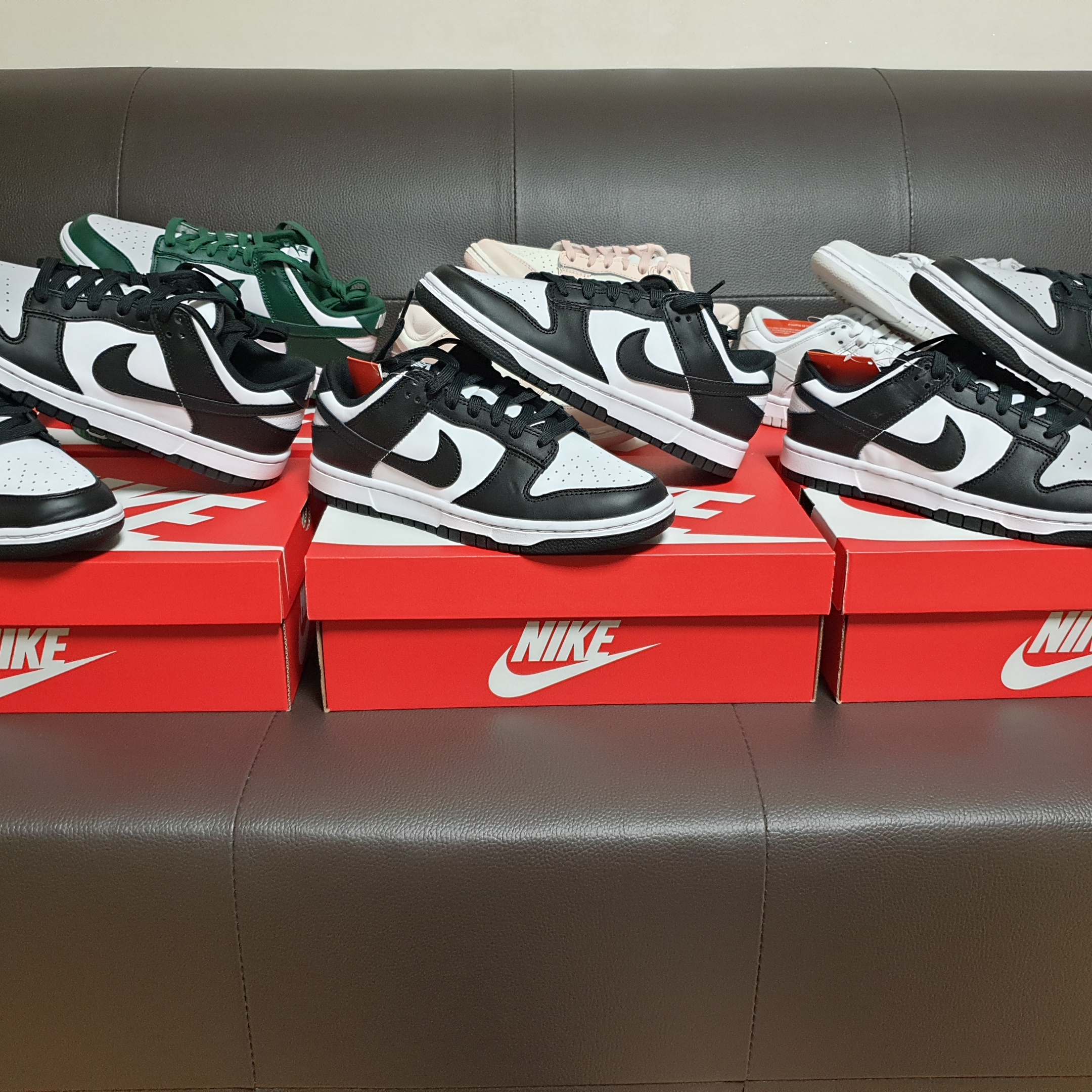 Nike Dunk Low Retro Varsity Green, Nike Dunk Low Retro Black 착용 스타일 - 3