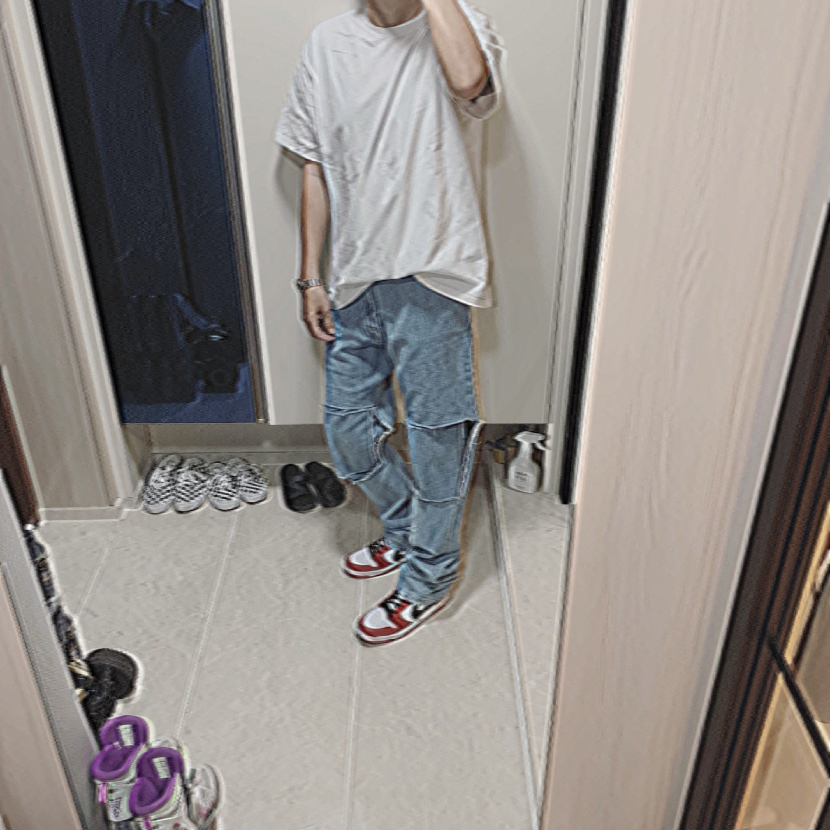 Nike SB Dunk Low Pro Chicago 착용 스타일 - 2